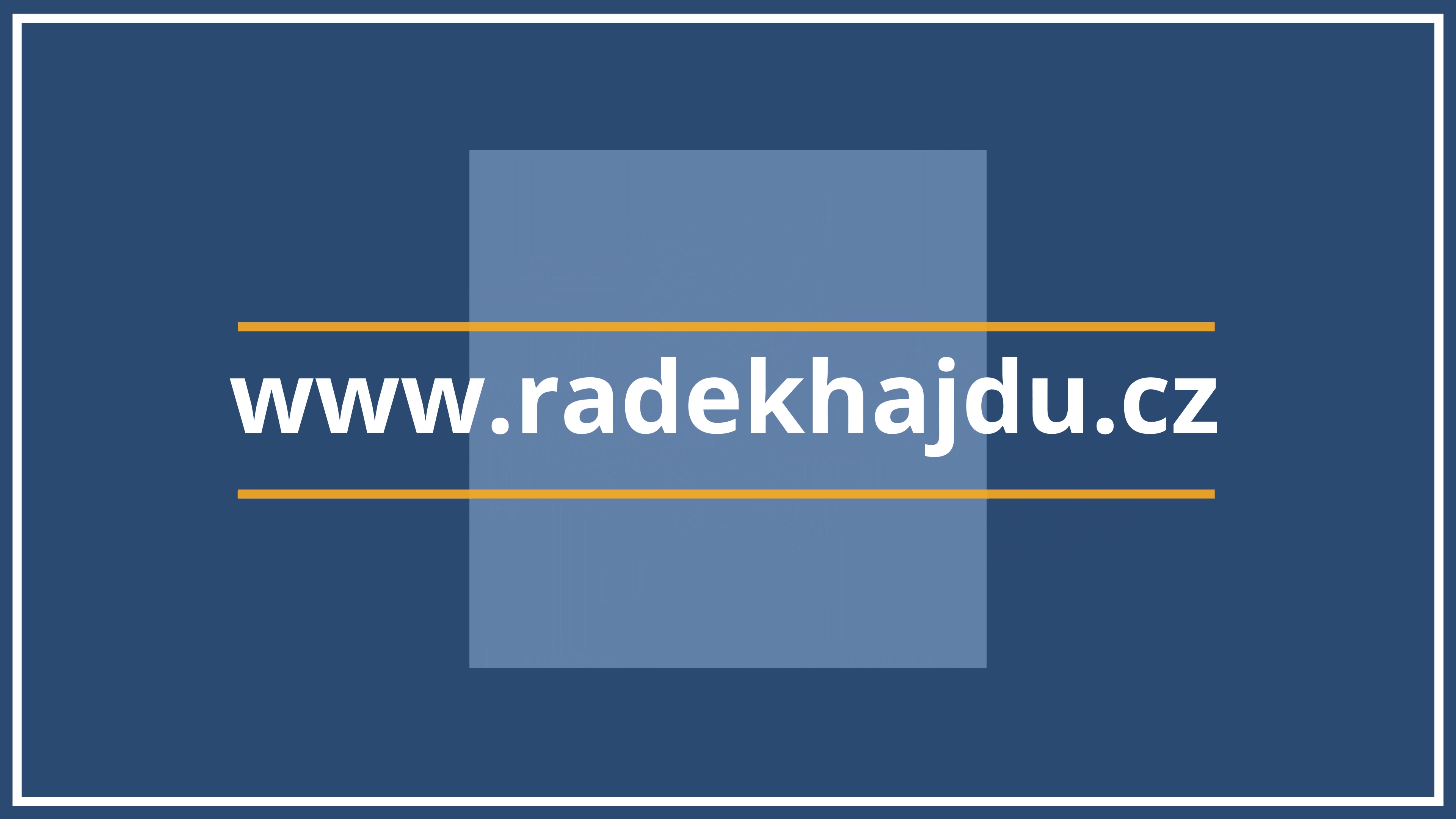 Radek Hajdu - kurzy & školení IT foto 2 (náhled videa)