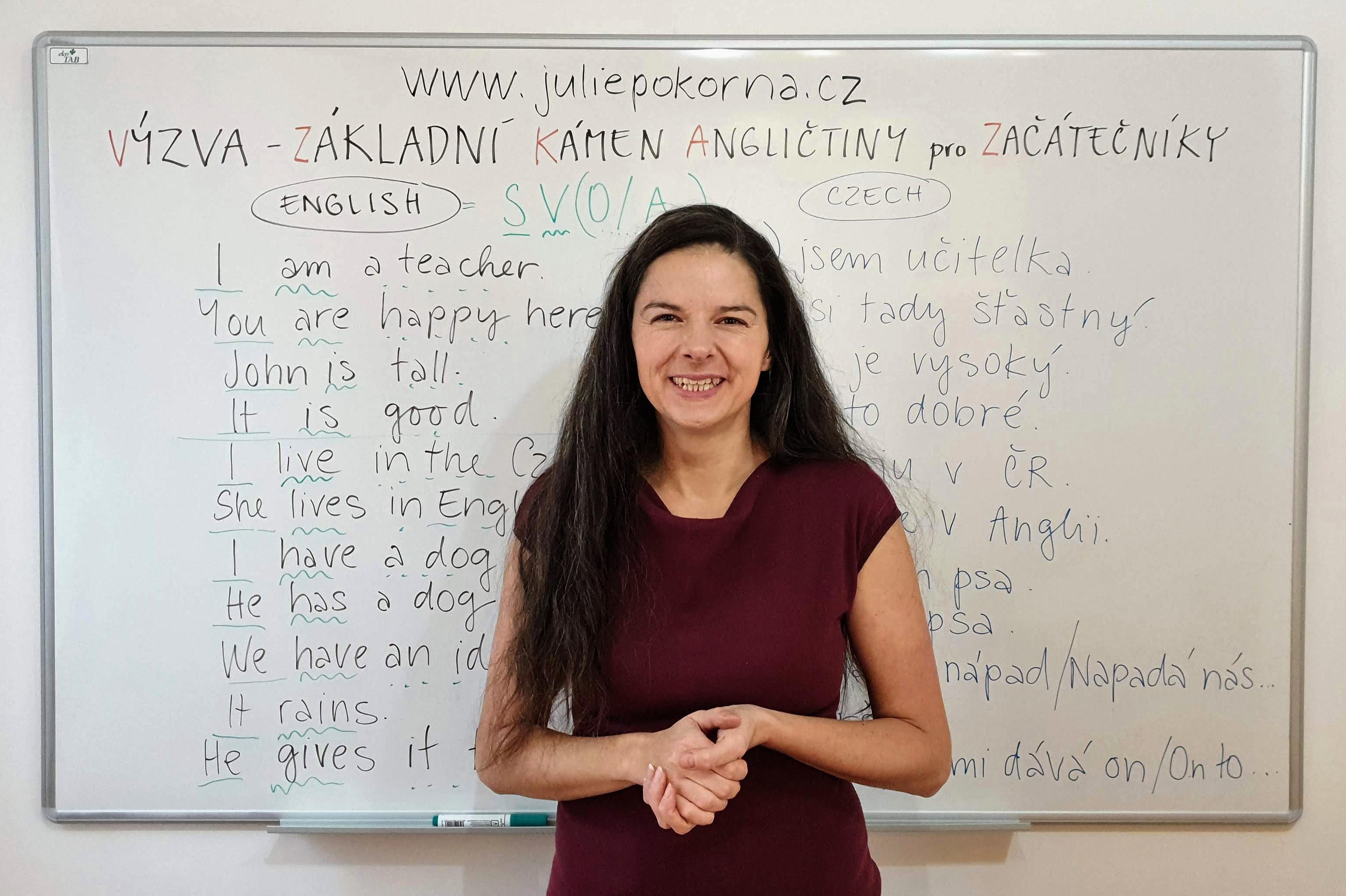 Julie Pokorná - výuka angličtiny