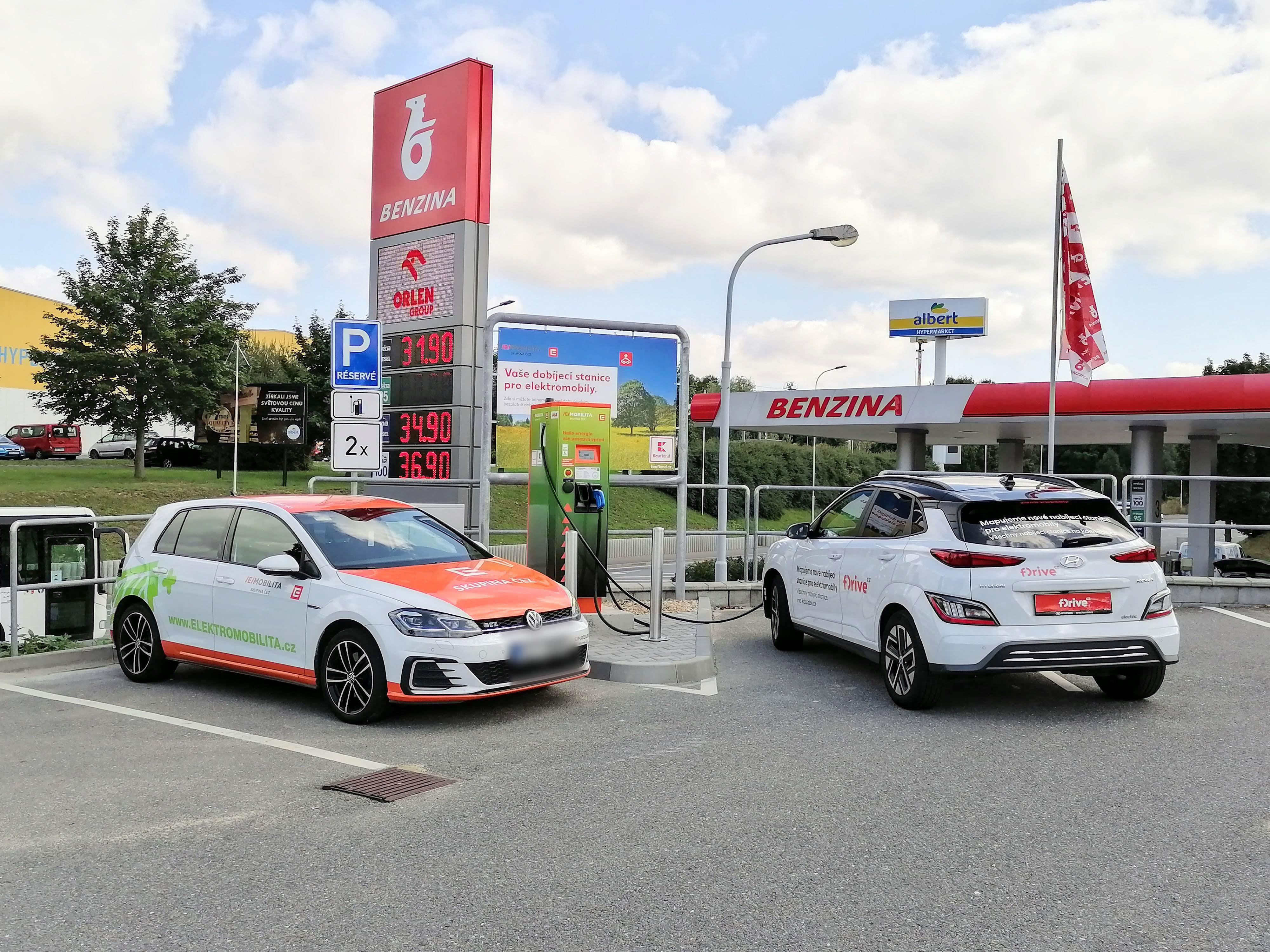 Nabíjecí stanice ČEZ