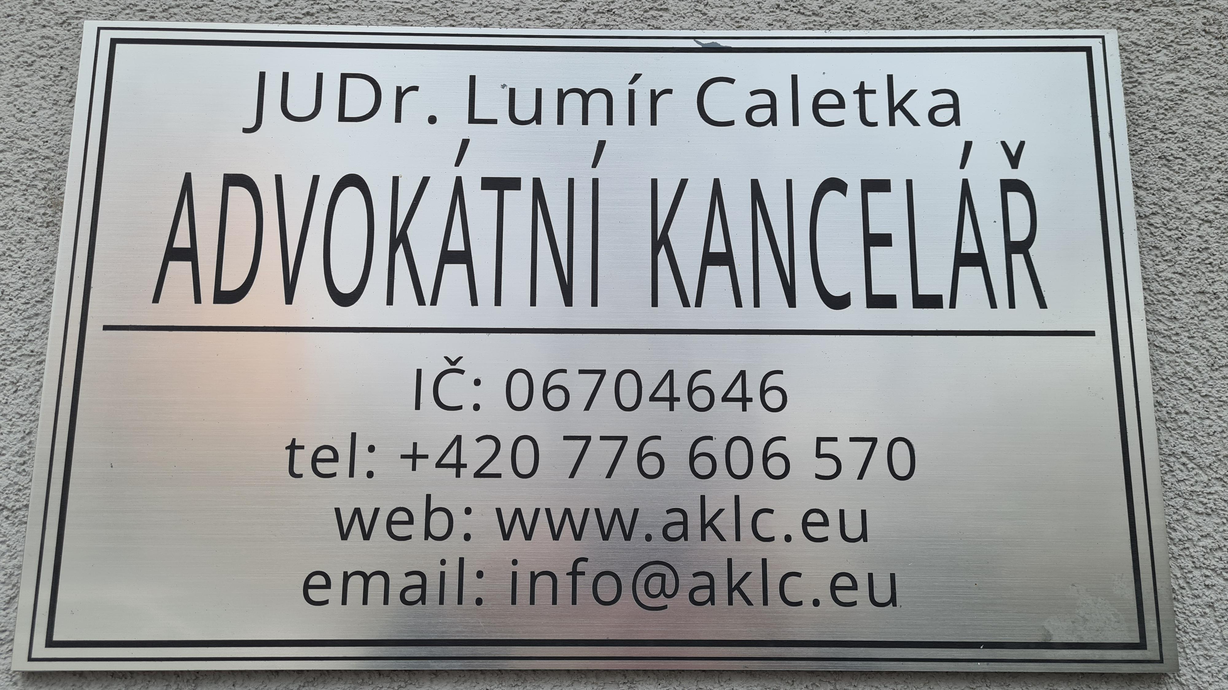 JUDr. Lumír Caletka, advokátní kancelář foto 2