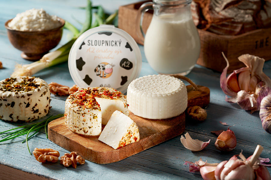 Sloupnické A2 čerstvé sýry