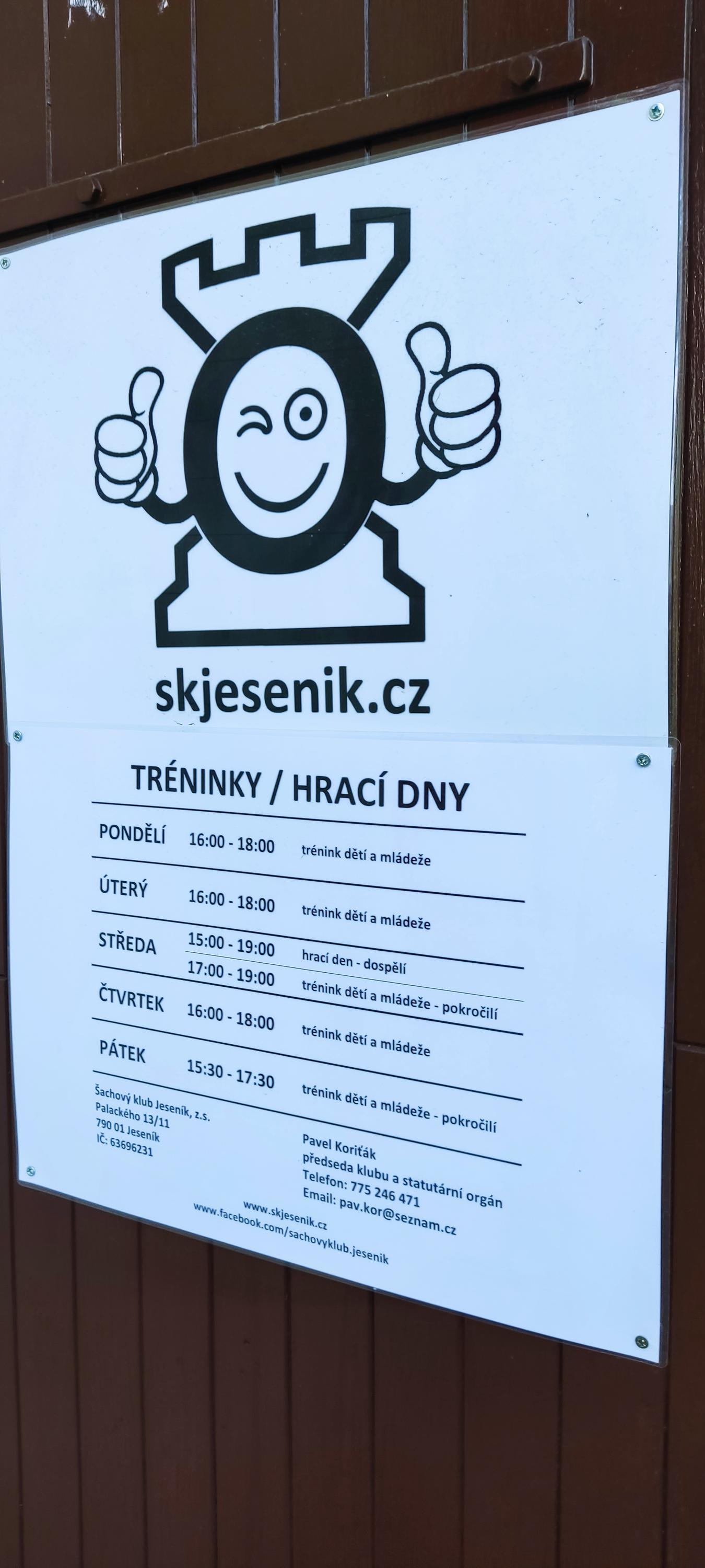 Šachový klub Jeseník, z.s. foto 2
