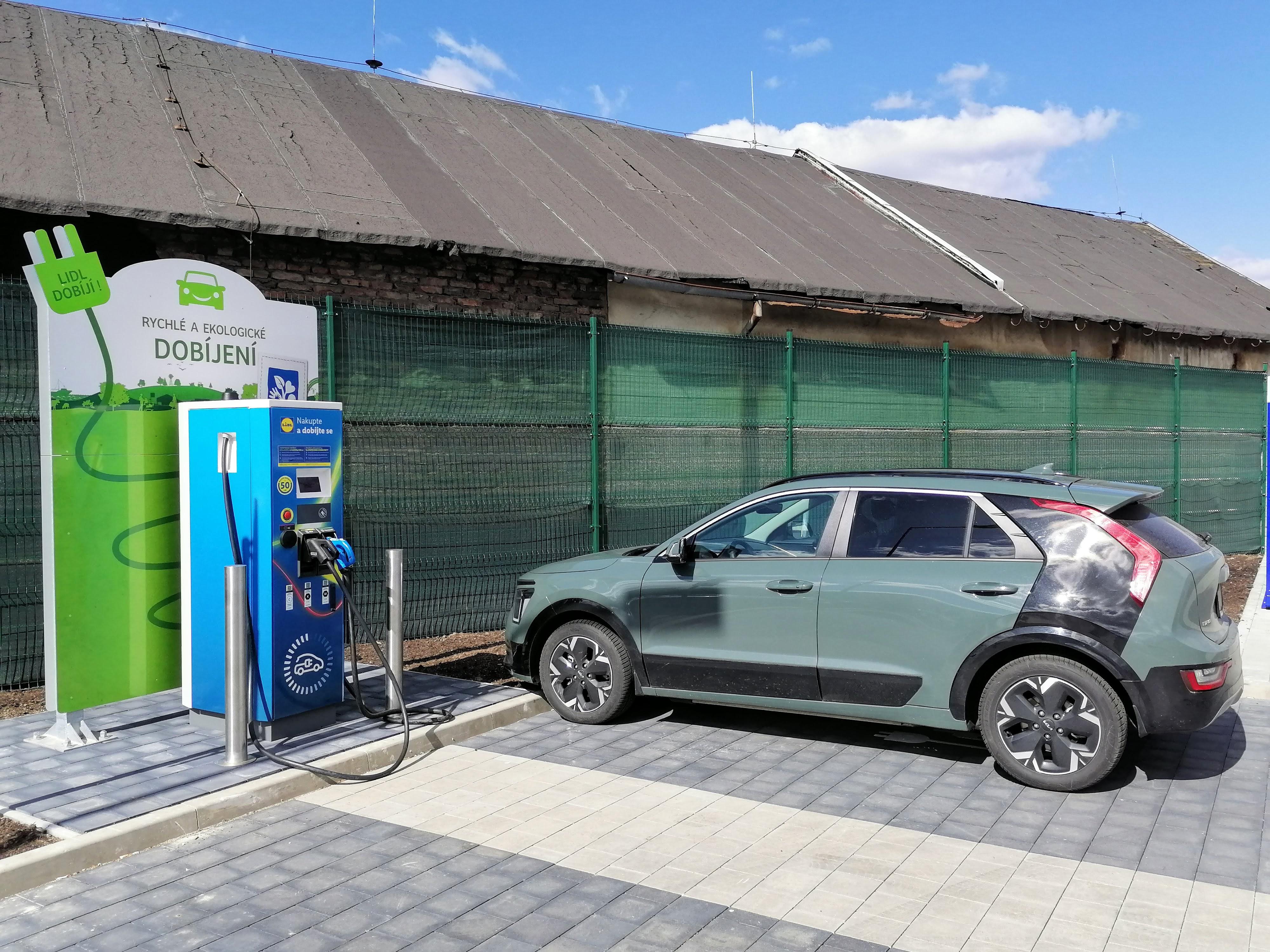 Nabíjecí stanice Lidl