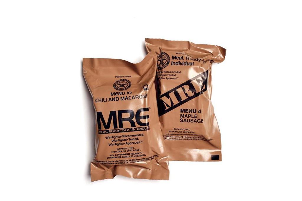 Bojová dávka potravy MRE Meal Ready to Eat US