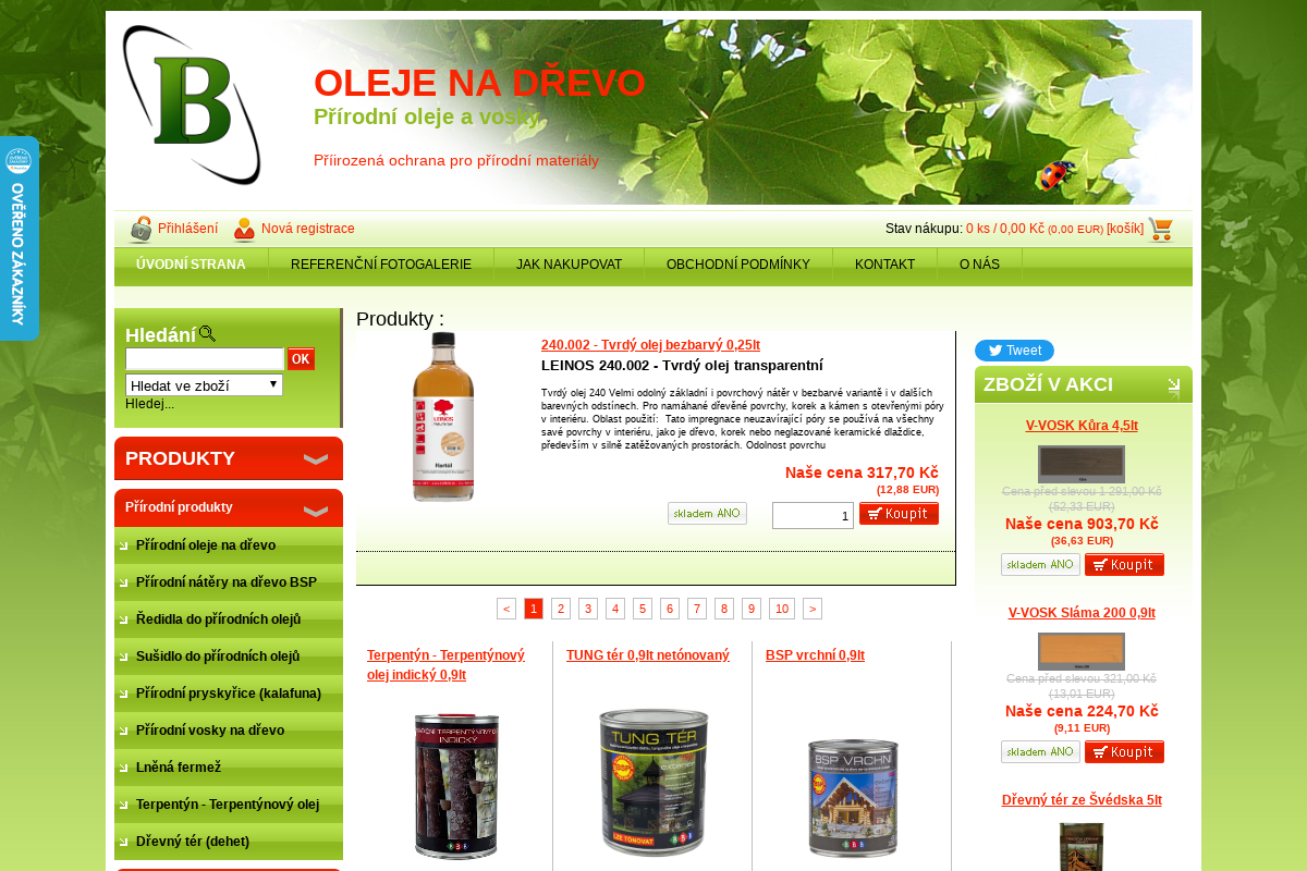 Oleje na dřevo foto 1