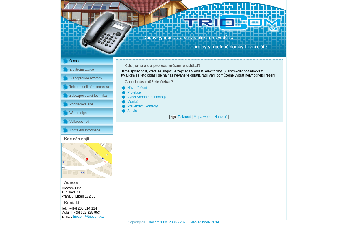 Tvorba webových stránek - Triocom s.r.o.