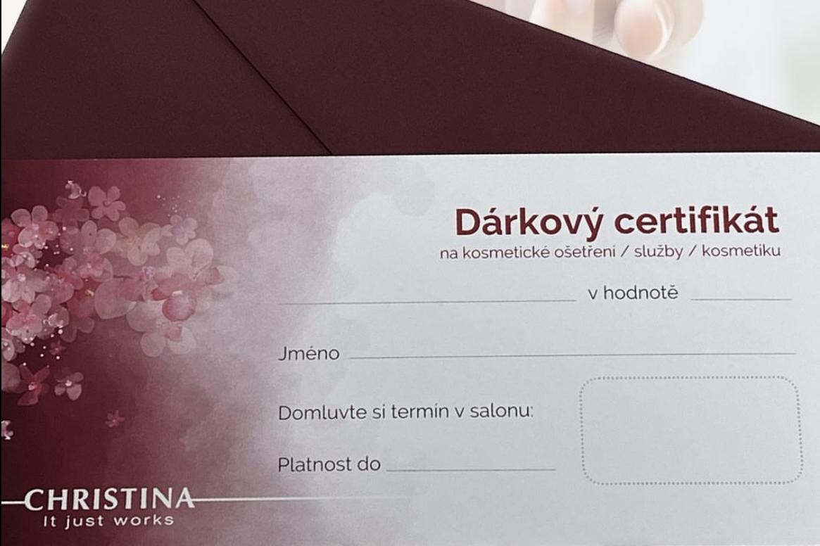 Dárkový poukaz na kosmetické ošetření