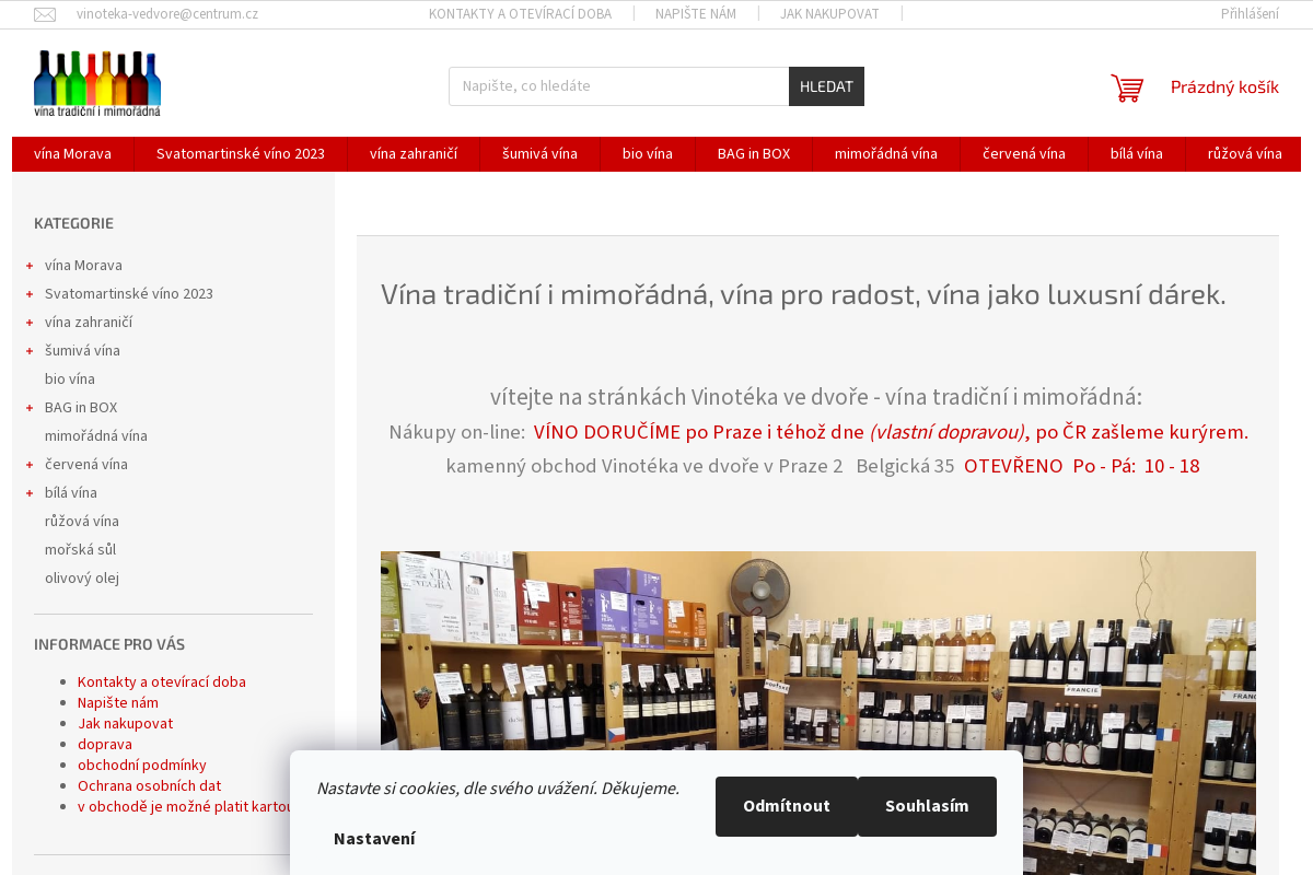 Vína tradiční i mimořádná