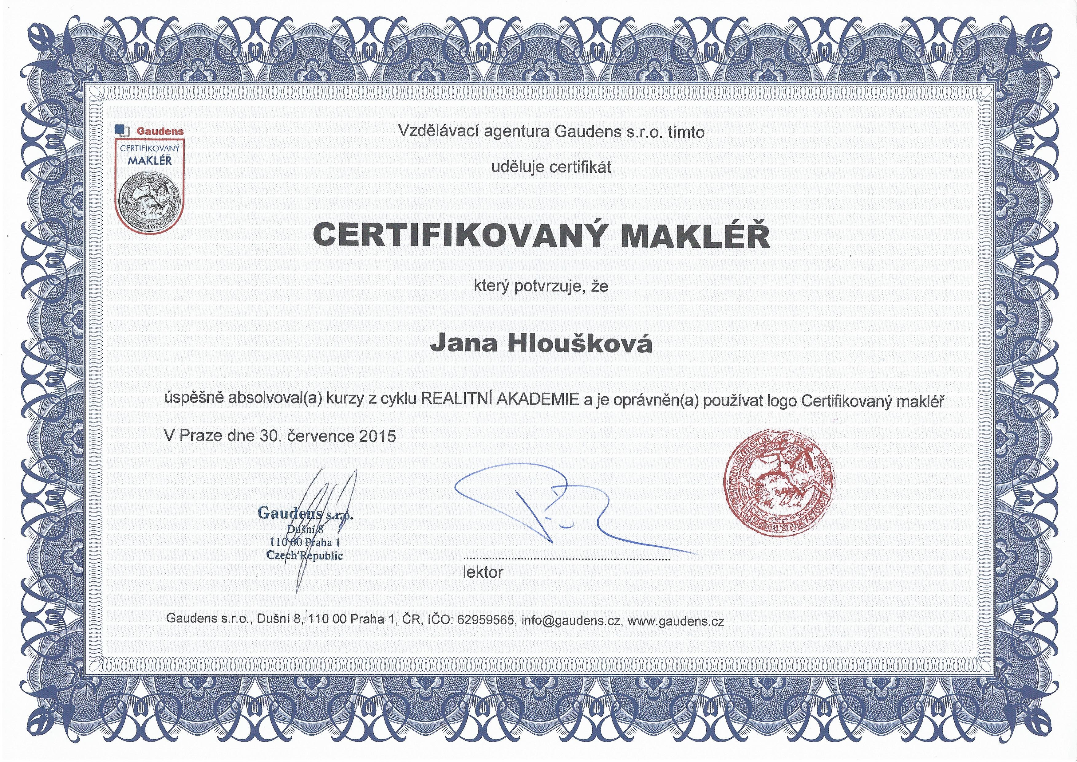 PhDr. Jana Hloušková - HLOUŠEK REALITY foto 4