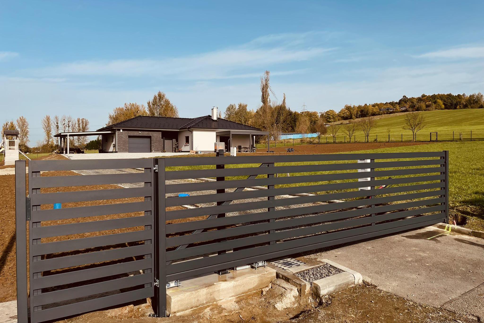 Posuvné brány, hliníkové ploty RRmont.cz foto 2