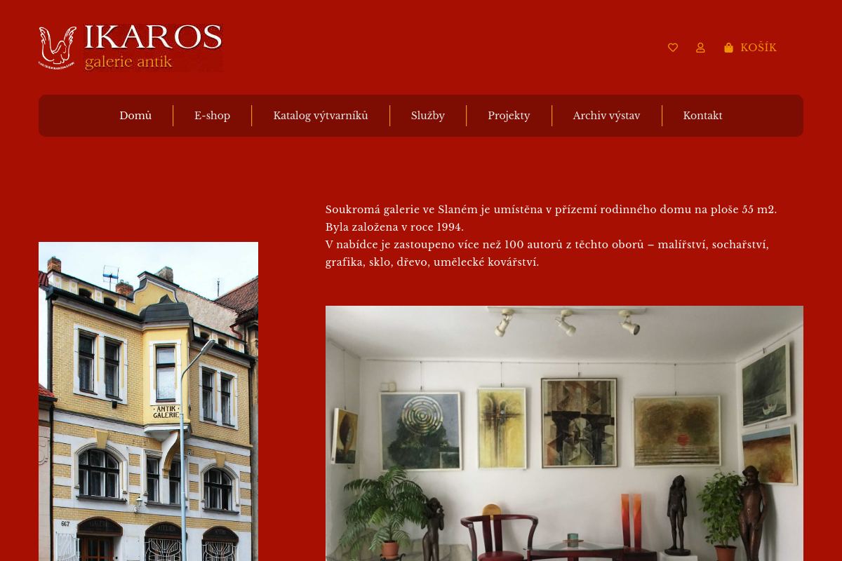 Ikaros galerie Antik