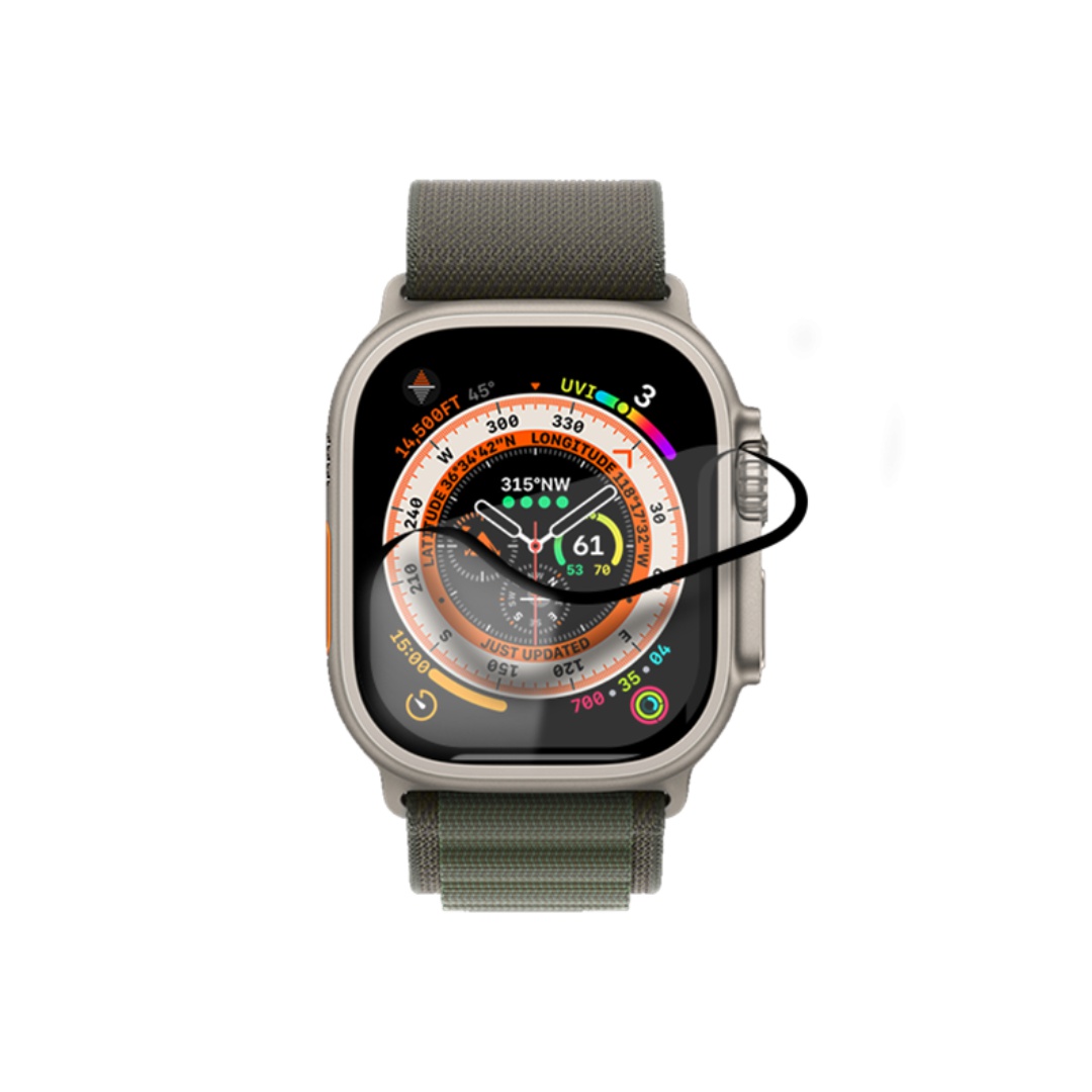 Aplikace hydrogelové fólie na chytré hodinky