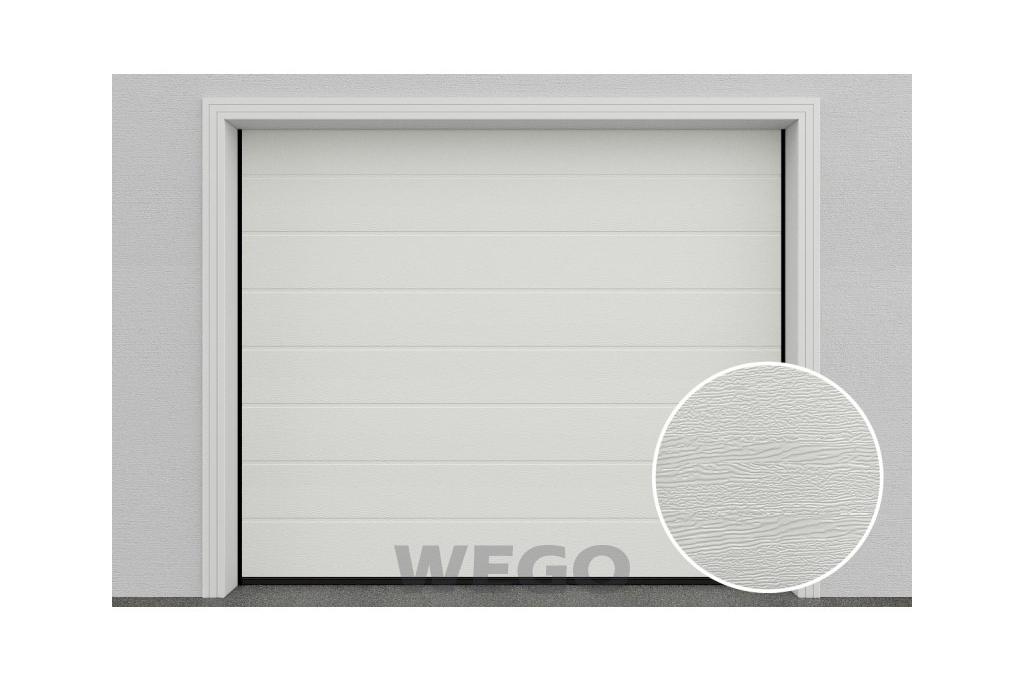 Sekční garážová vrata | Woodgrain bílá RAL 9010