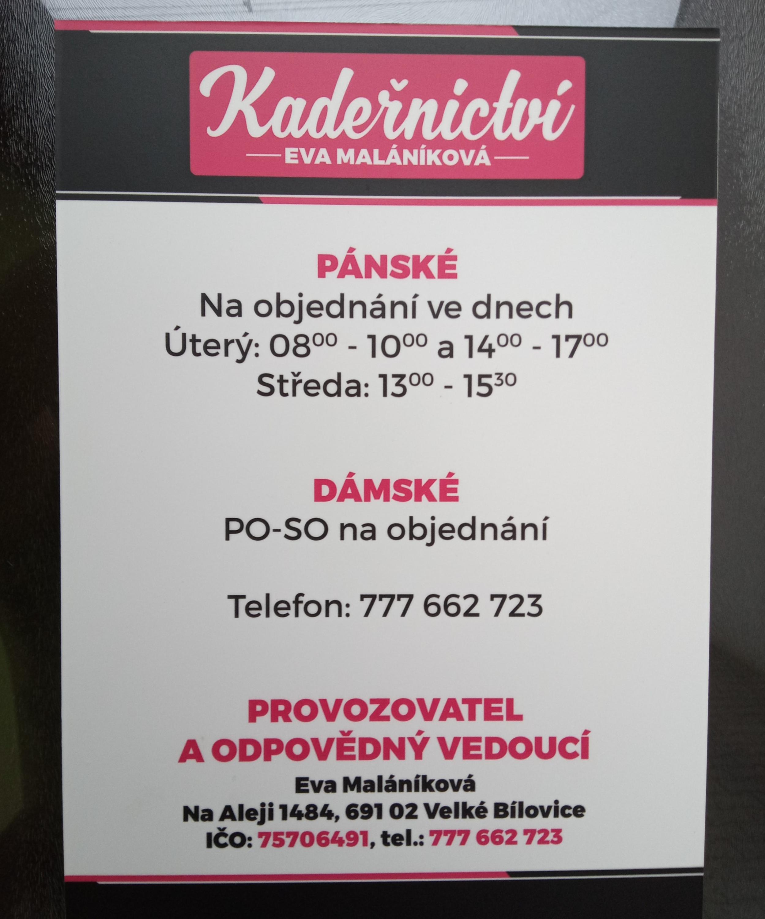 Kadeřnictví Eva Maláníková foto 6