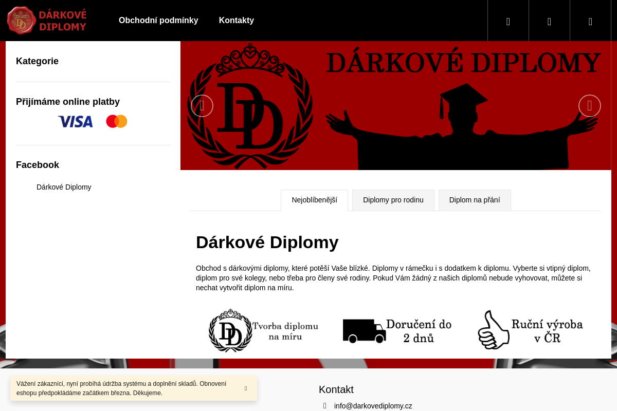Dárkové diplomy