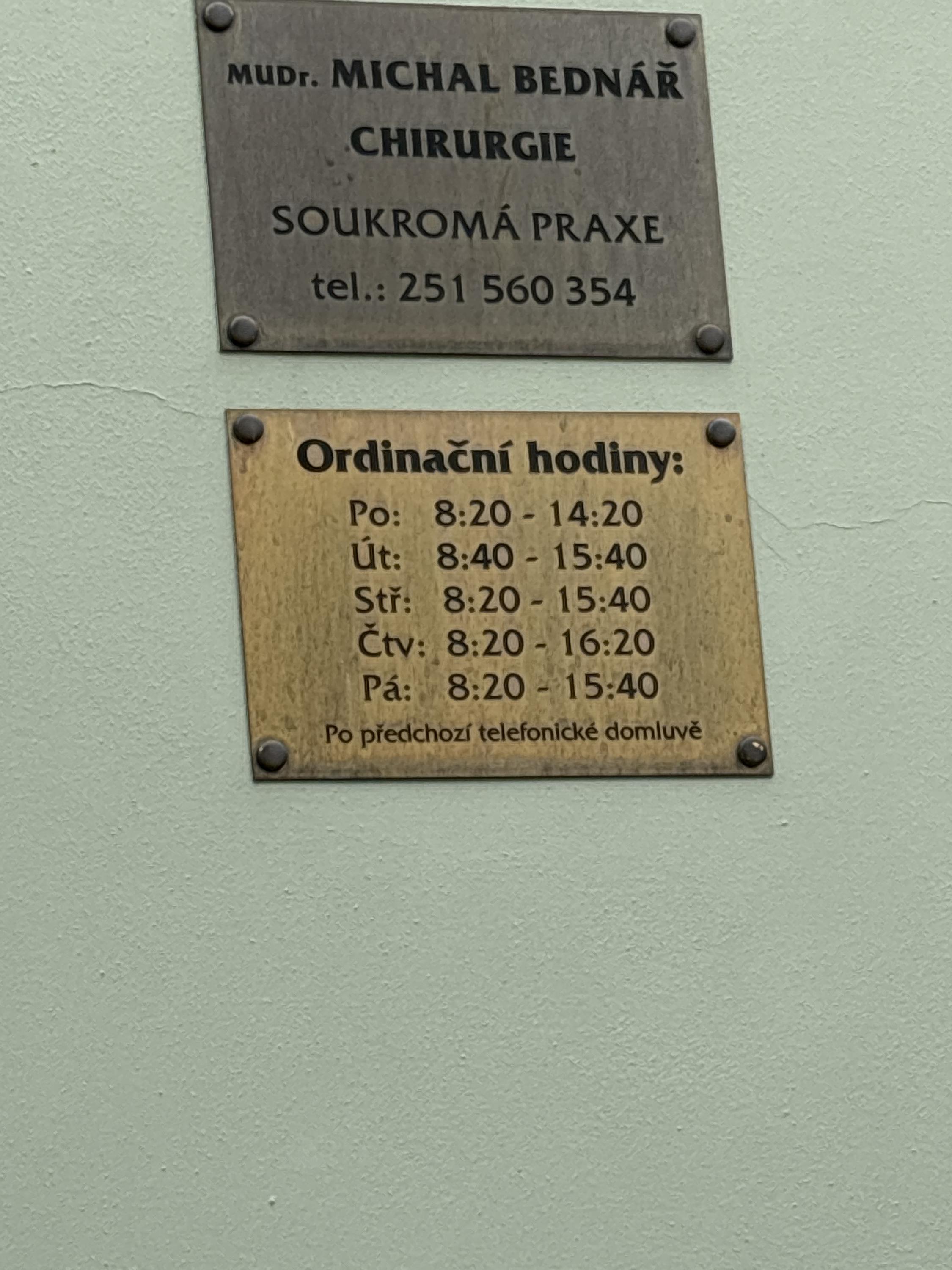 MUDr. Michal Bednář - chirurgie foto 3