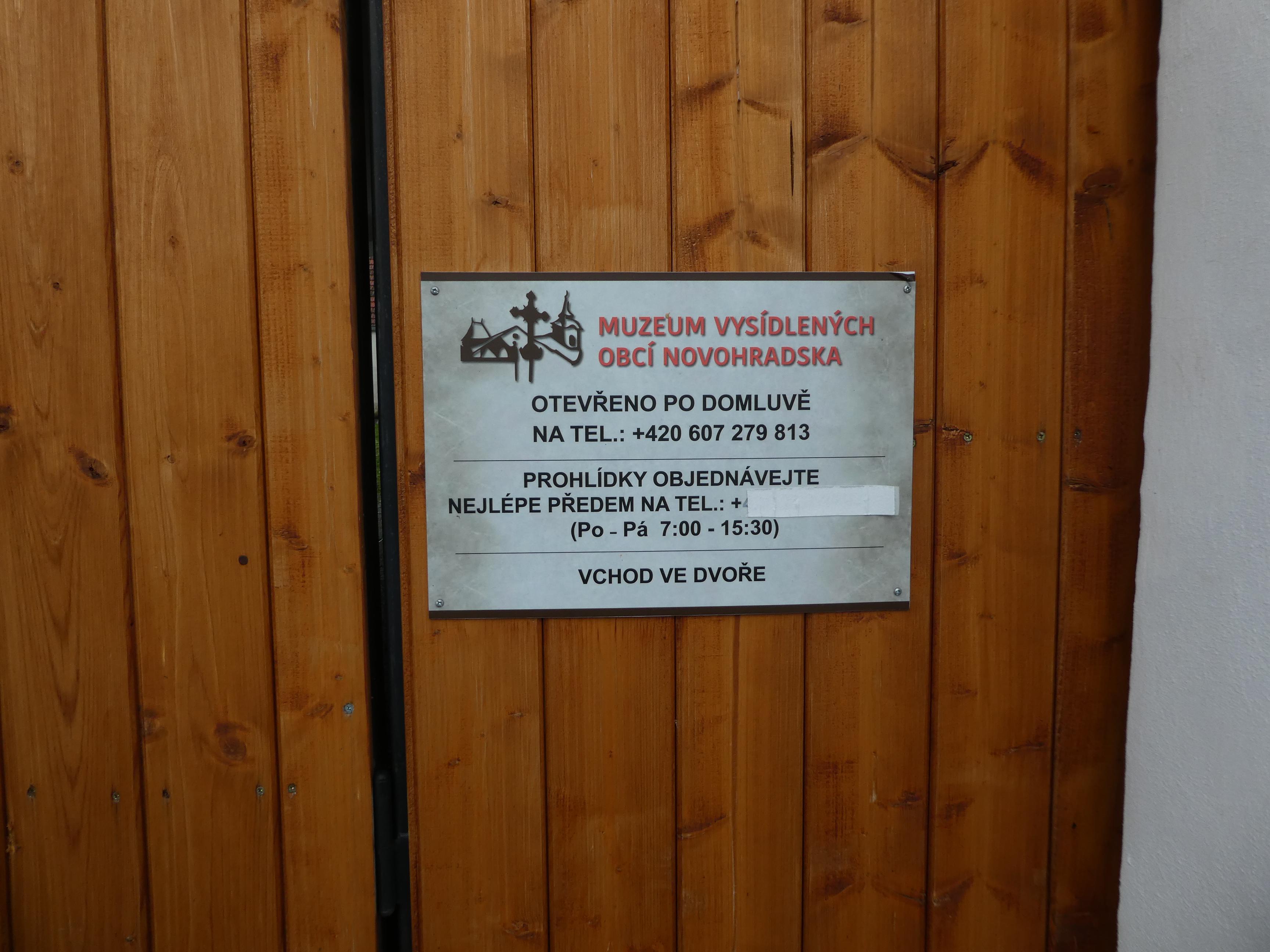 Muzeum vysídlených obcí Novohradska foto 3