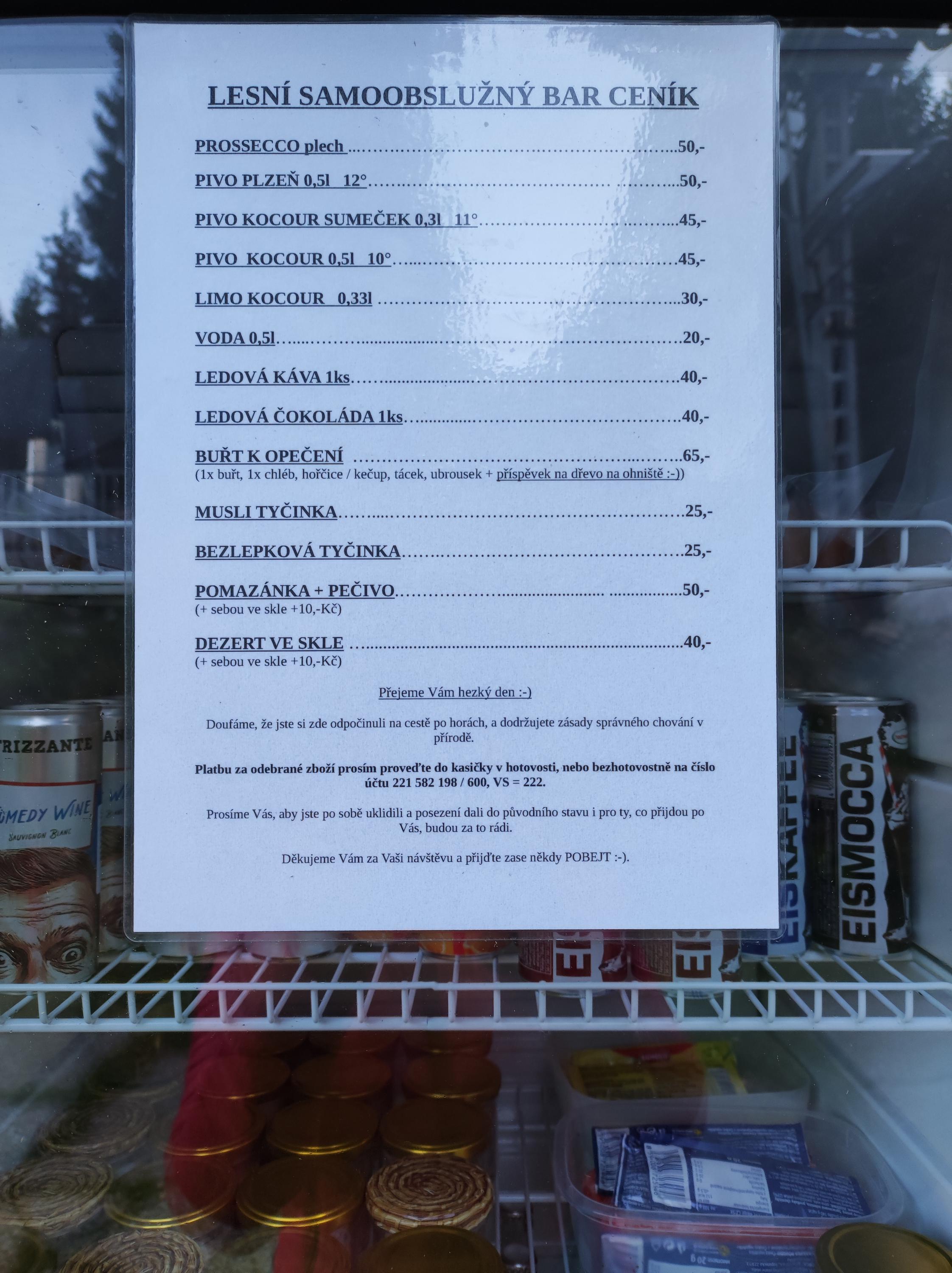 Samoobslužný bar Davidovy Boudy