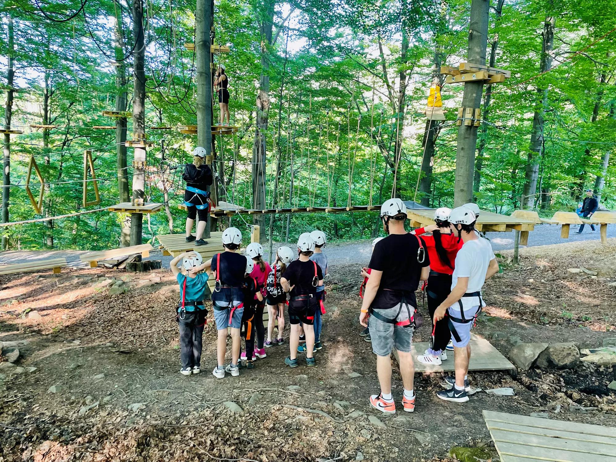 Celodenní vstup na všechny 4 trasy lanového parku