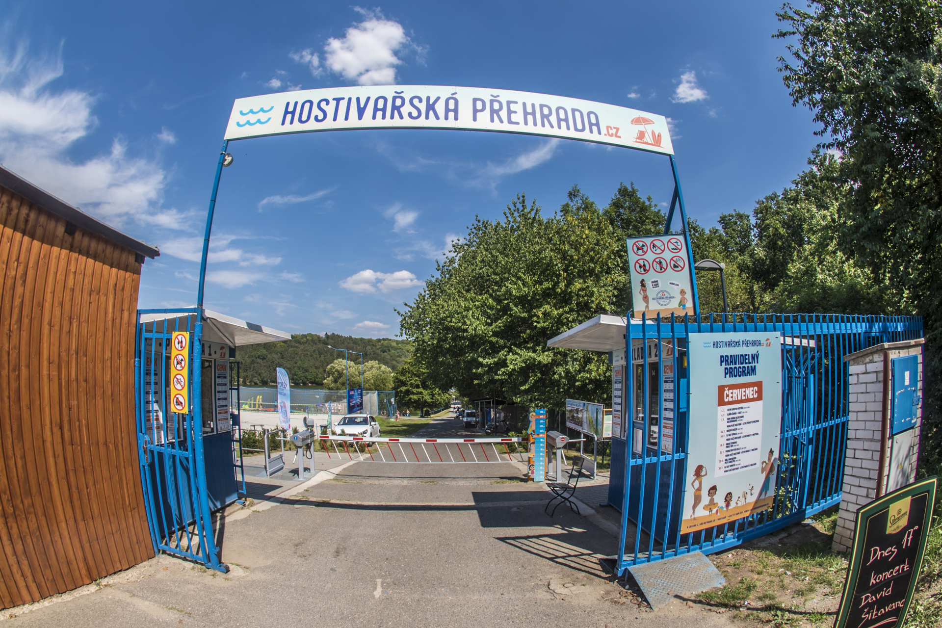 Koupaliště přehrada Hostivař foto 2