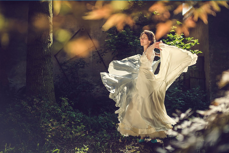 Šití svatebních šatů na zakázku od Zuzany Veselé