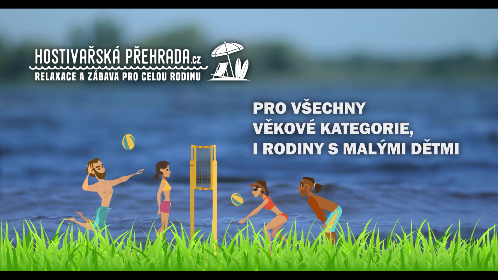 Koupaliště přehrada Hostivař foto 2 (náhled videa)
