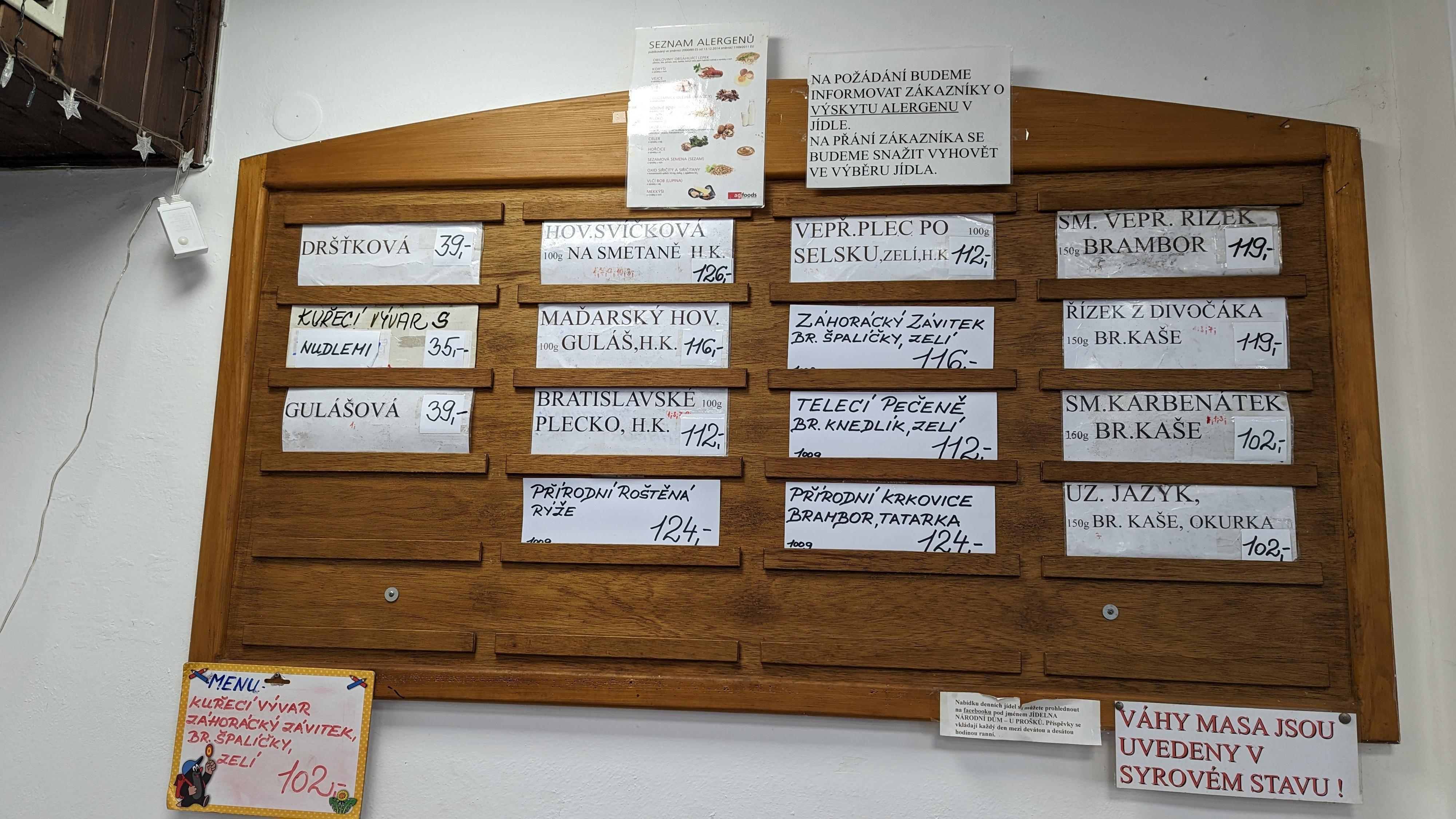 Jídelna J + H Proškovi Frýdlant