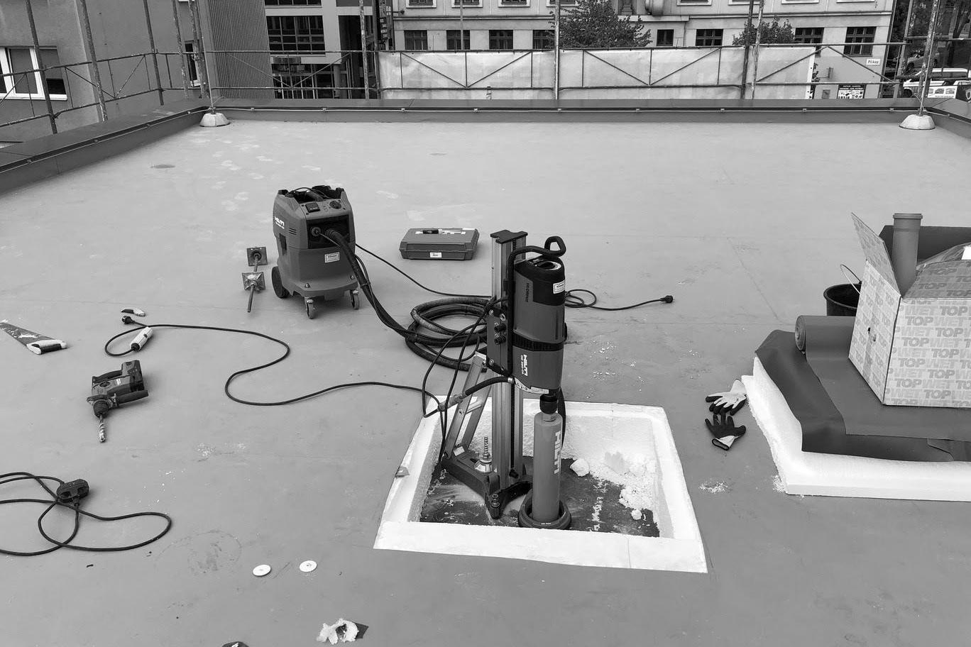 Jádrové vrtání Klímovi