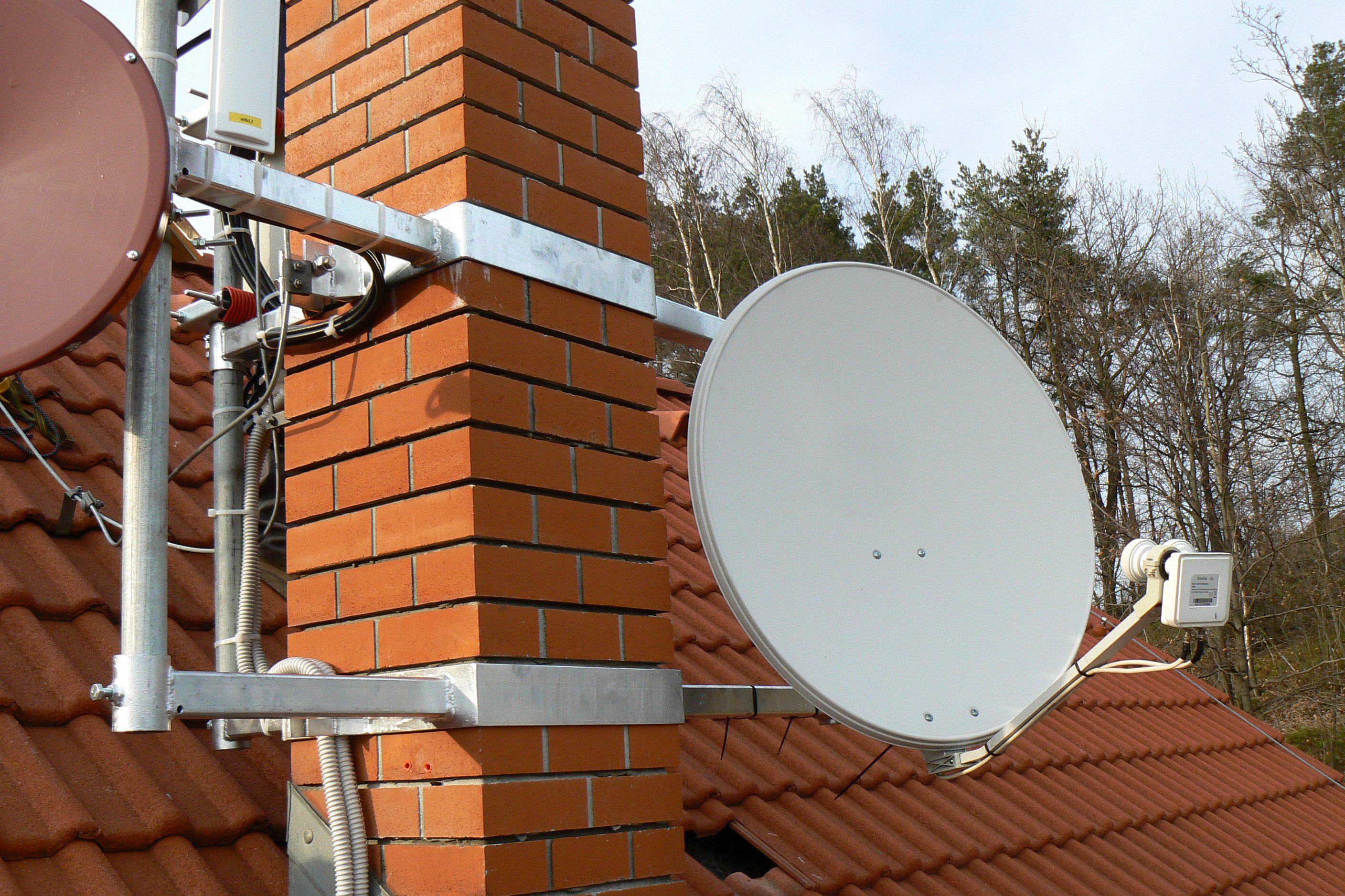 Anténní montáž na komín bez vrtání