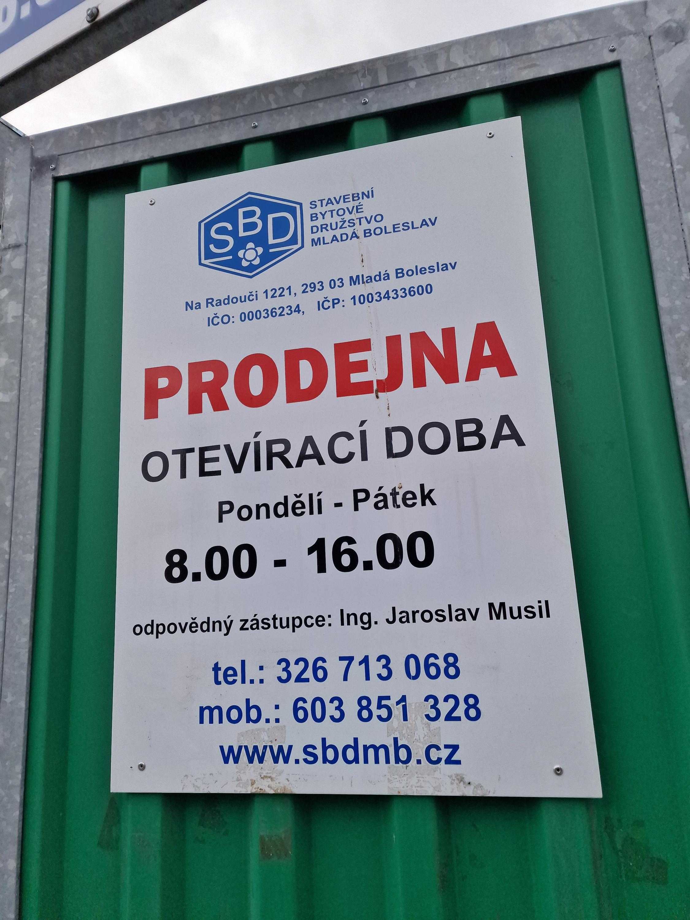 Prodejna Stavební bytové družstvo Mladá Boleslav foto 2