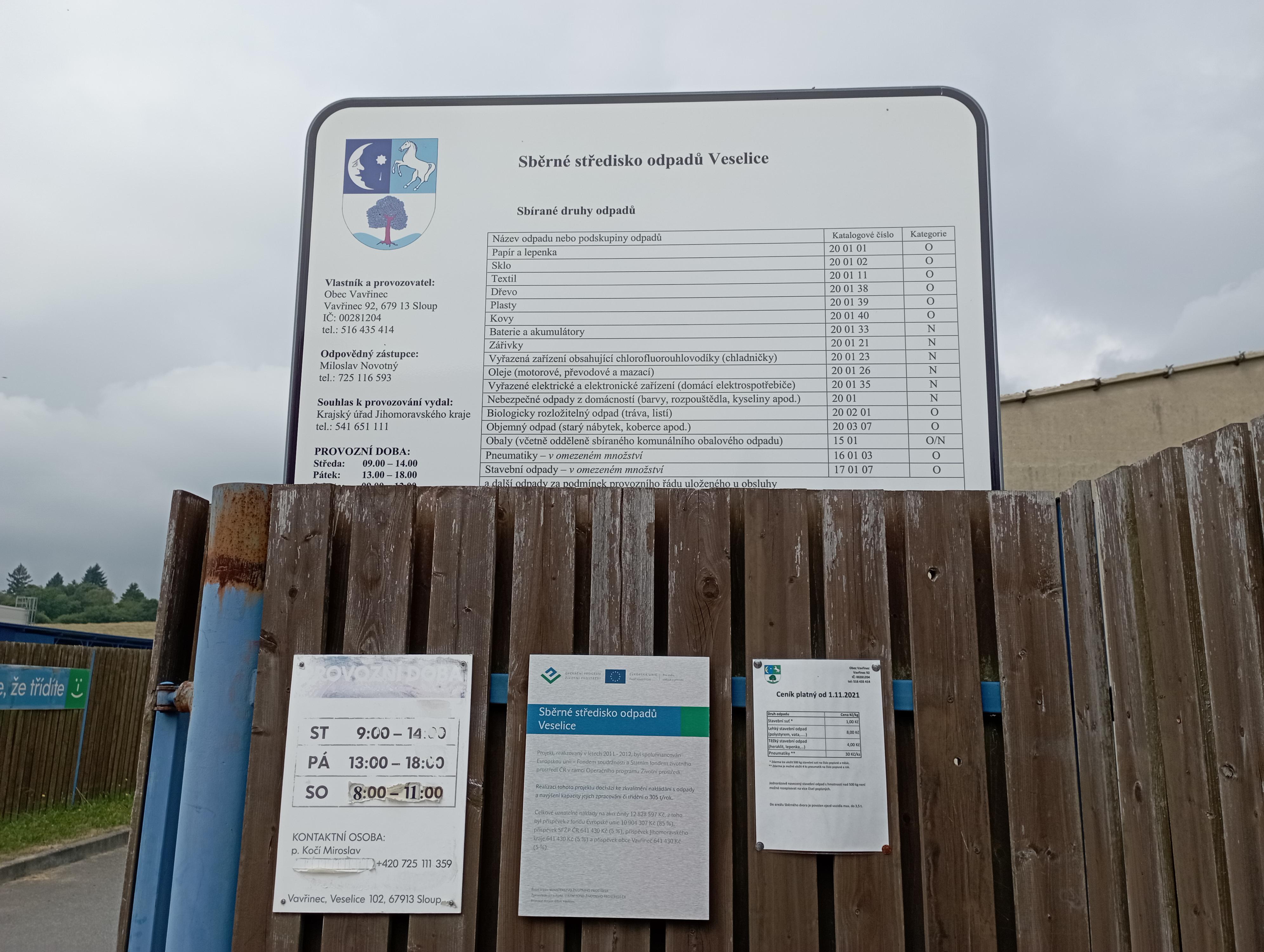 Sběrný dvůr odpadů Veselice foto 3