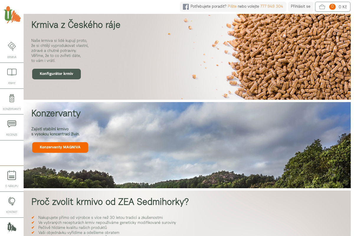 Eshop ZEA Sedmihorky