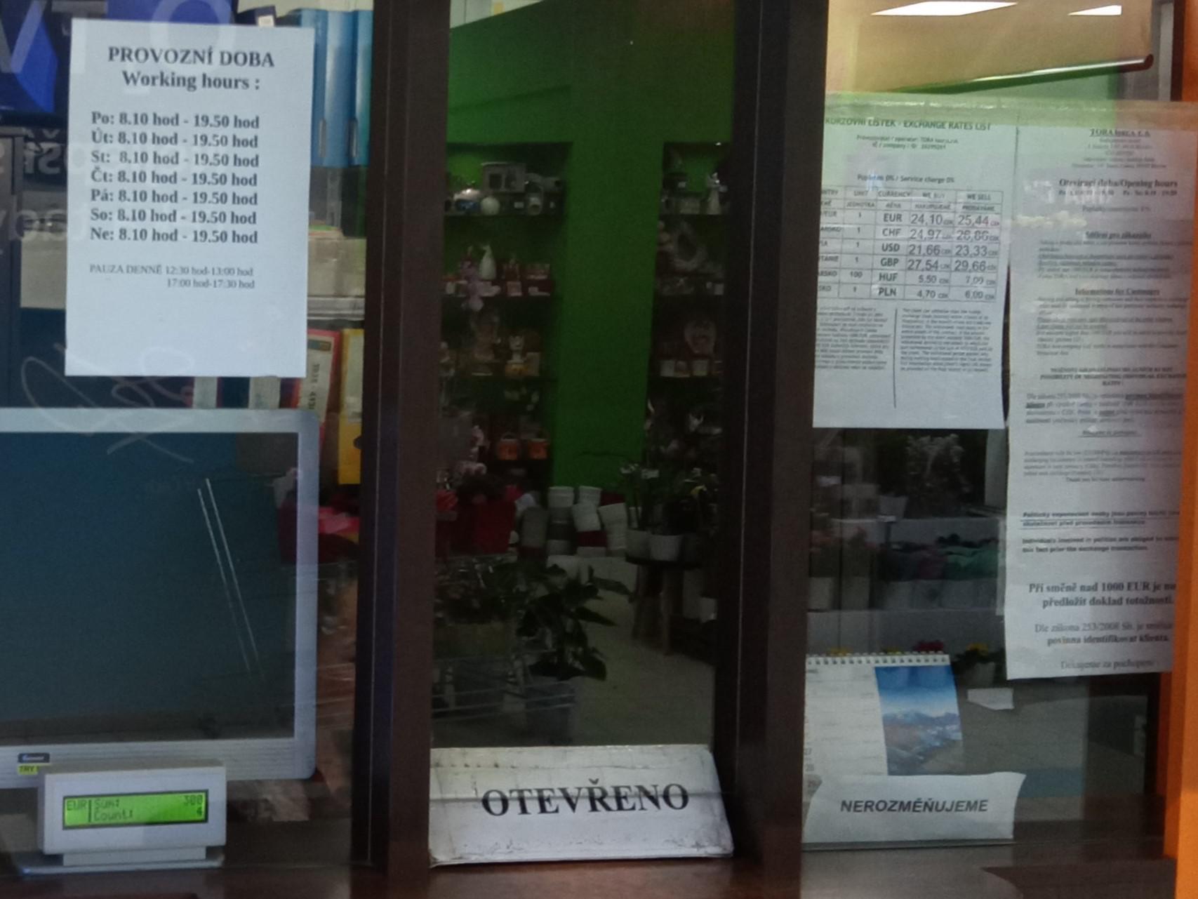 Směnárna Tesco Břeclav