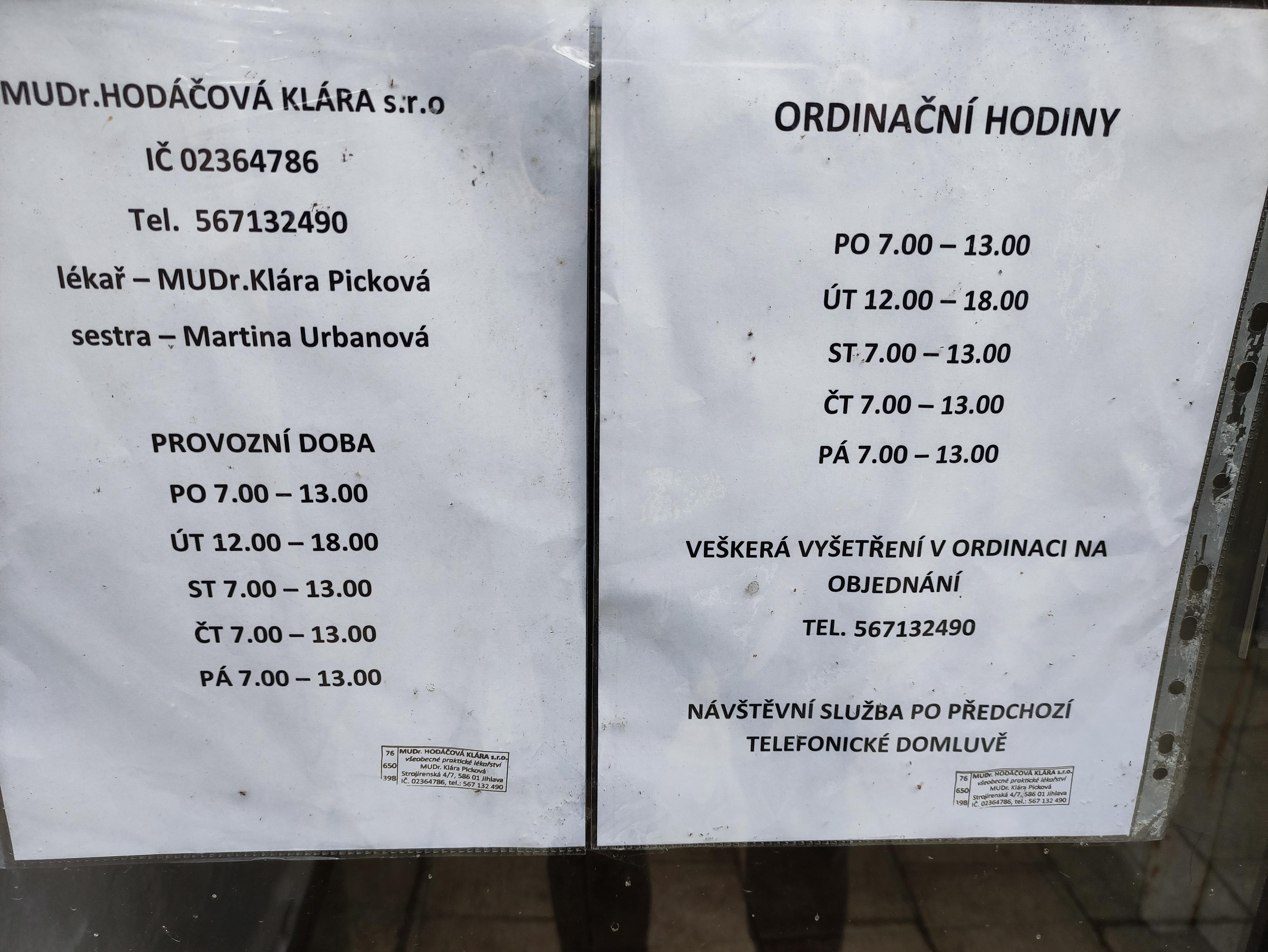 MUDr. Hodáčová Klára, s.r.o. foto 1