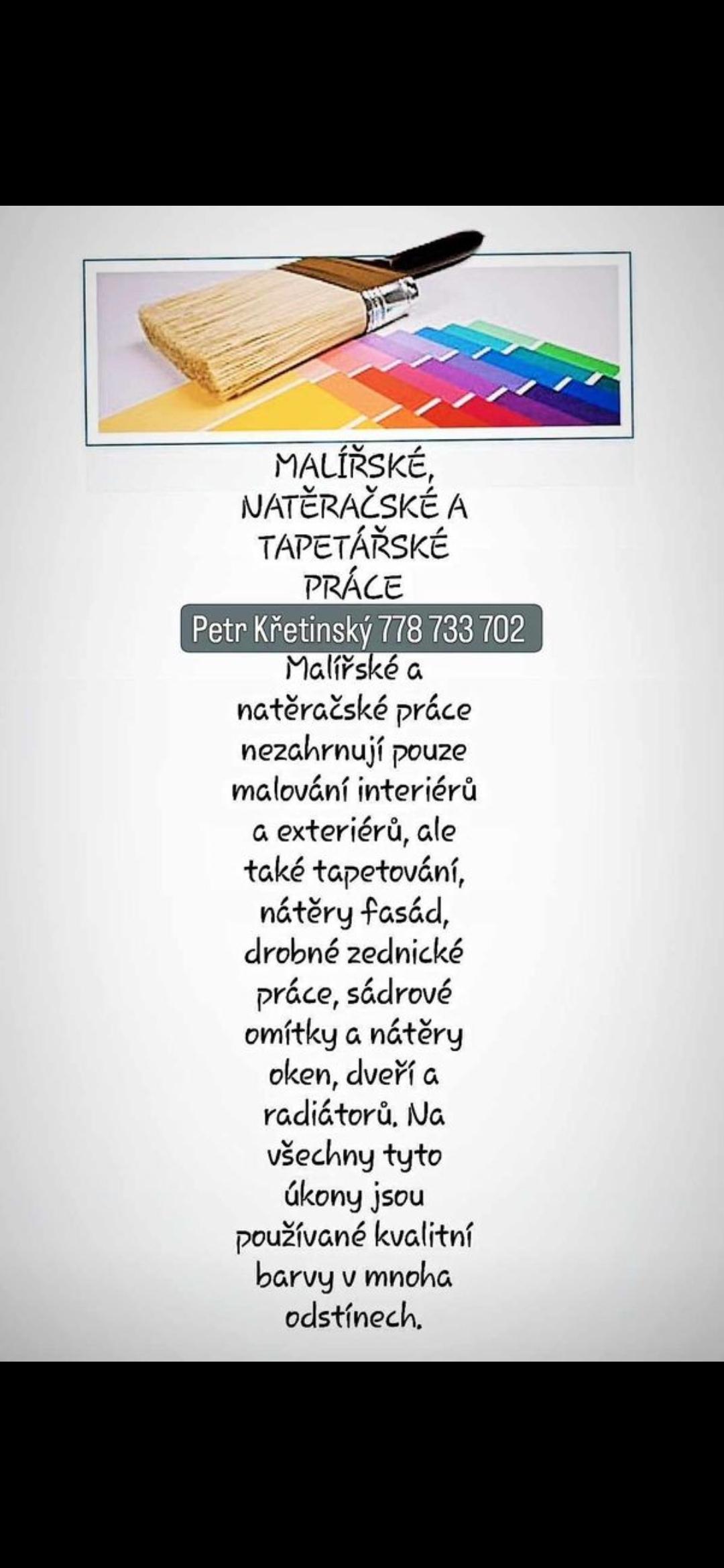 Malíř - lakýrník Petr Křetinský foto 1