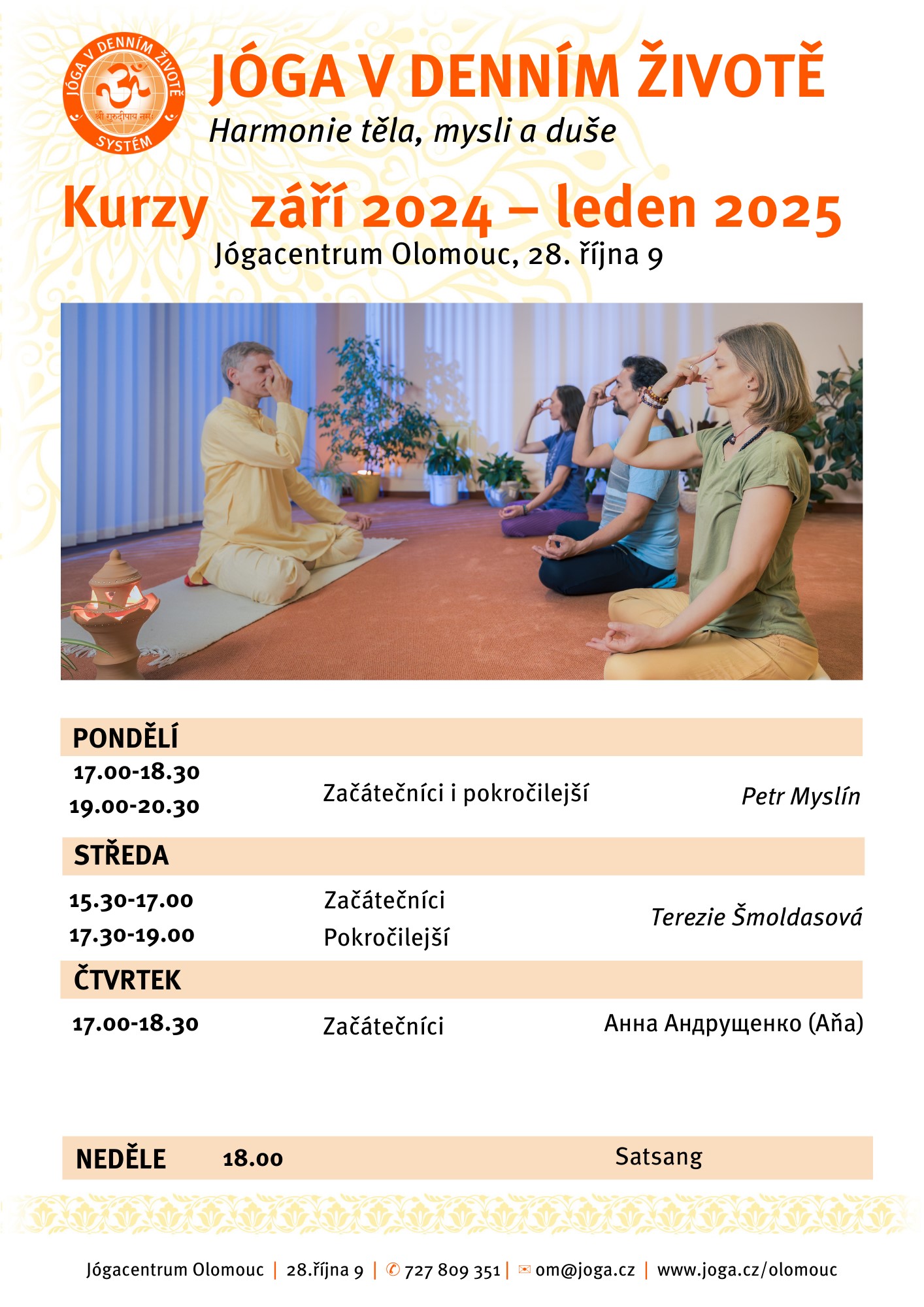 Jóga v denním životě Olomouc foto 5