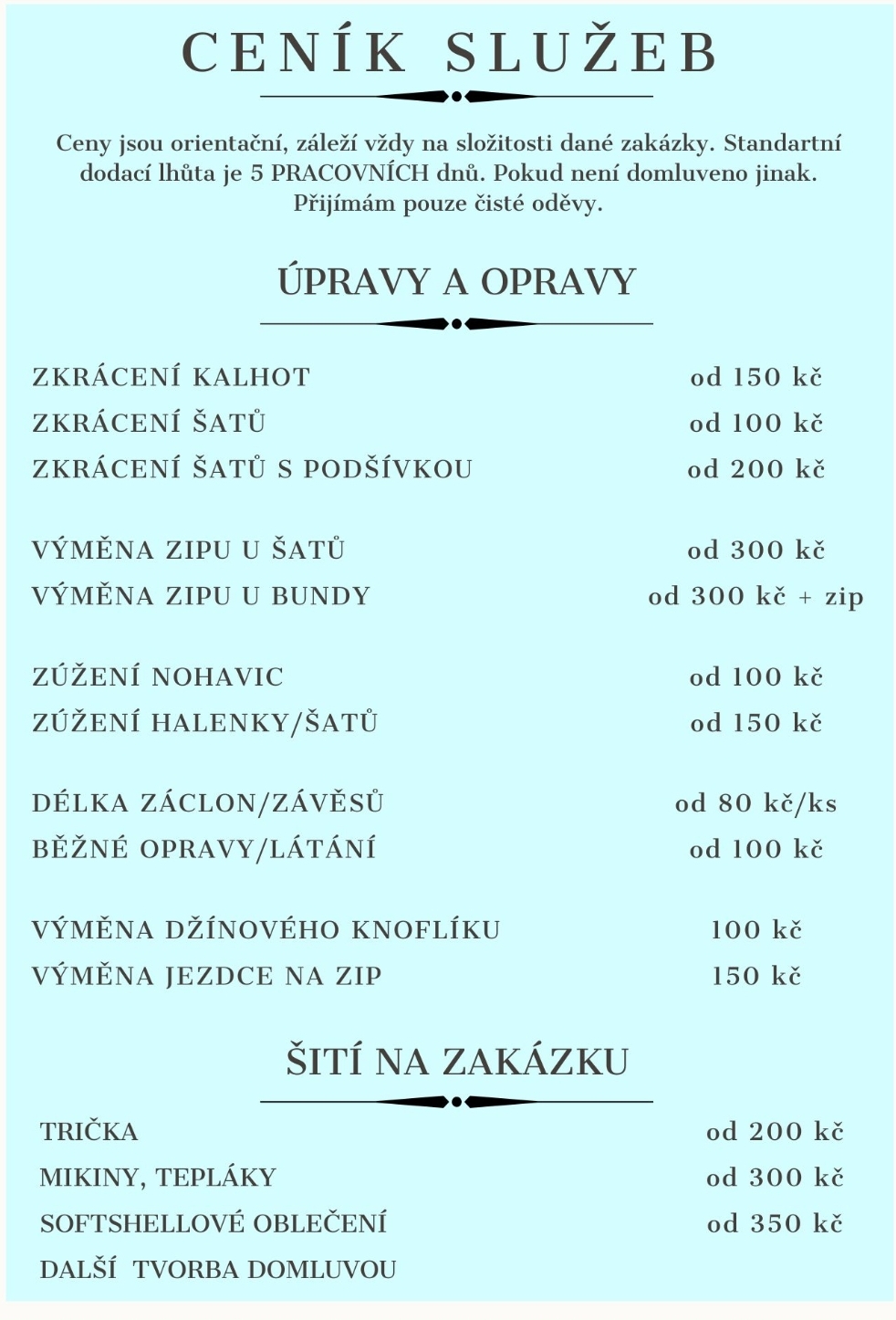 Švadlenka ve Vinoři foto 2