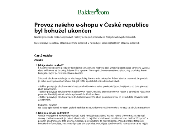 Bakker Zahradnictvi Com Objednavky