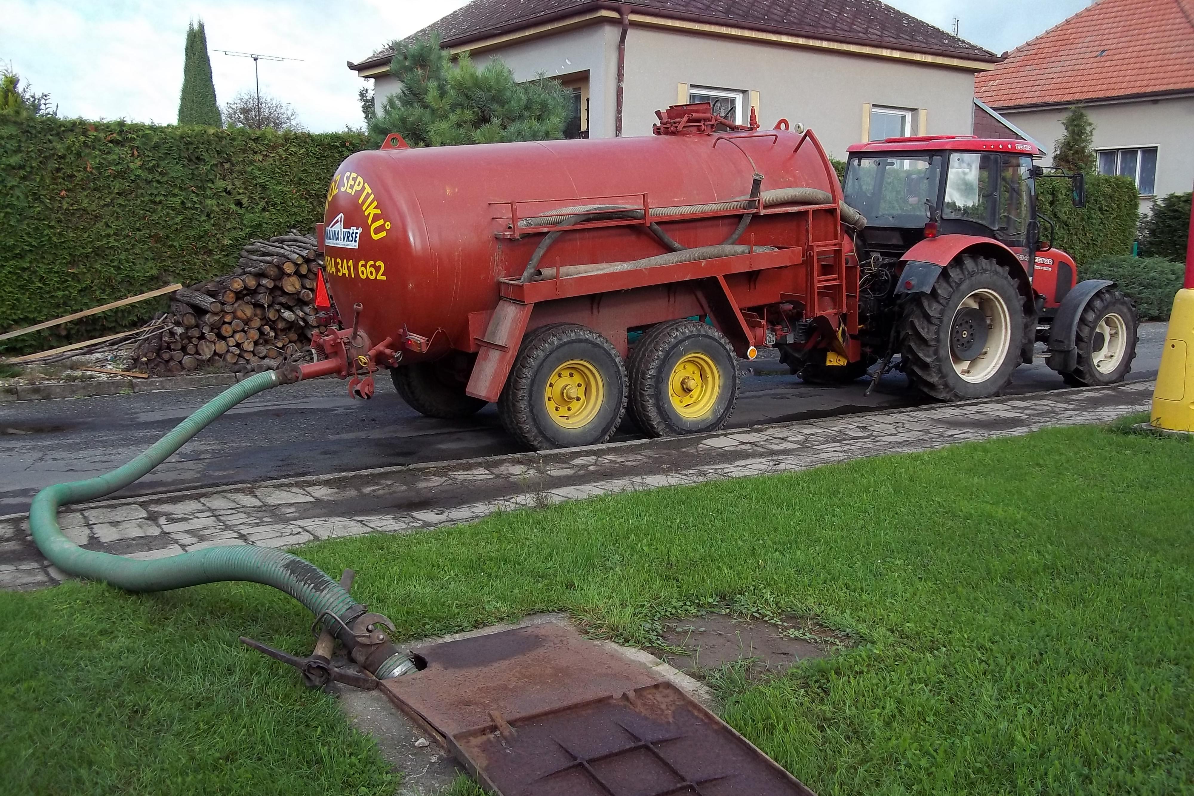 Vývoz odpadních vod a septiků
