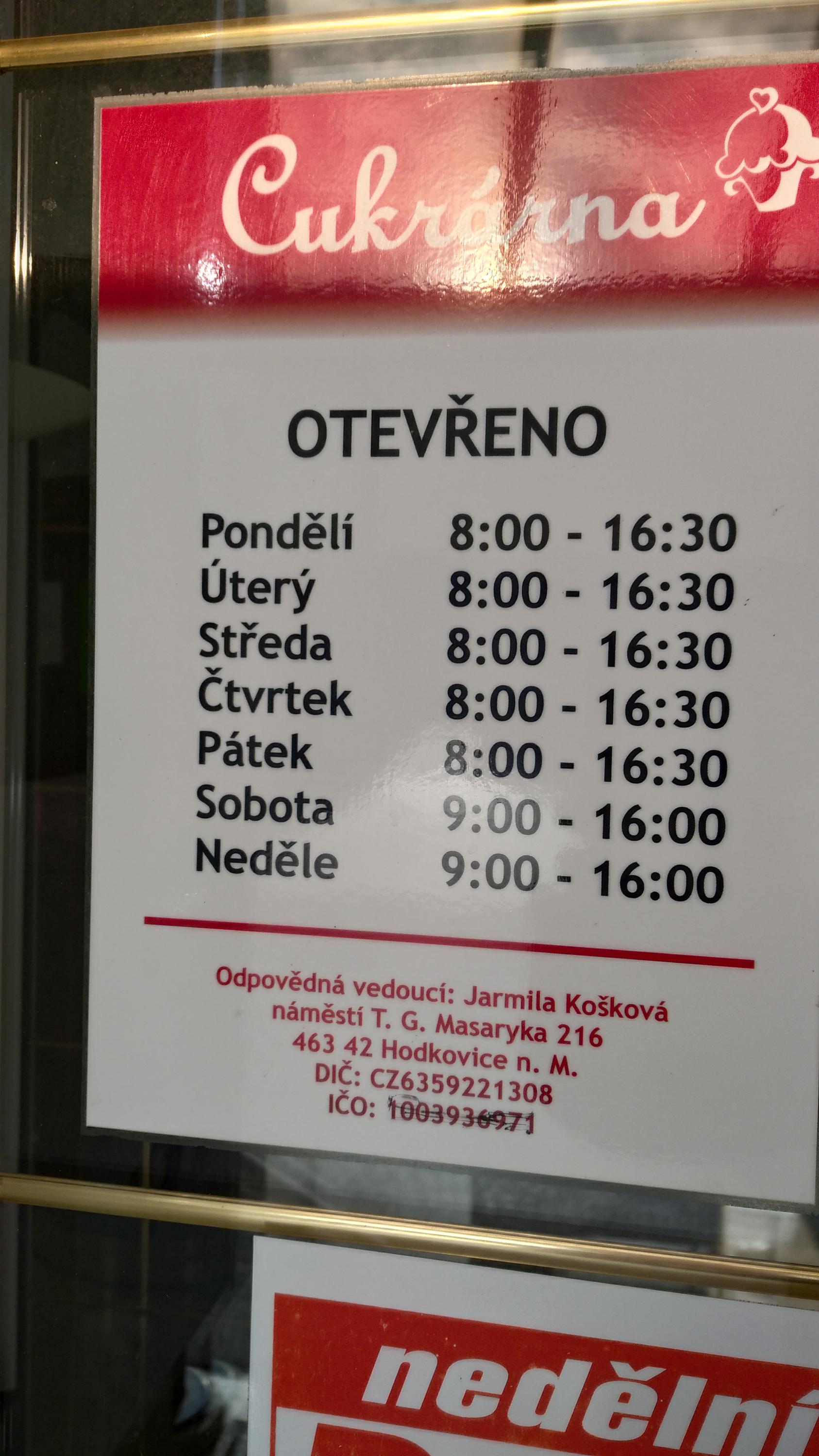 Cukrárna nám. T. G. Masaryka 216 foto 3