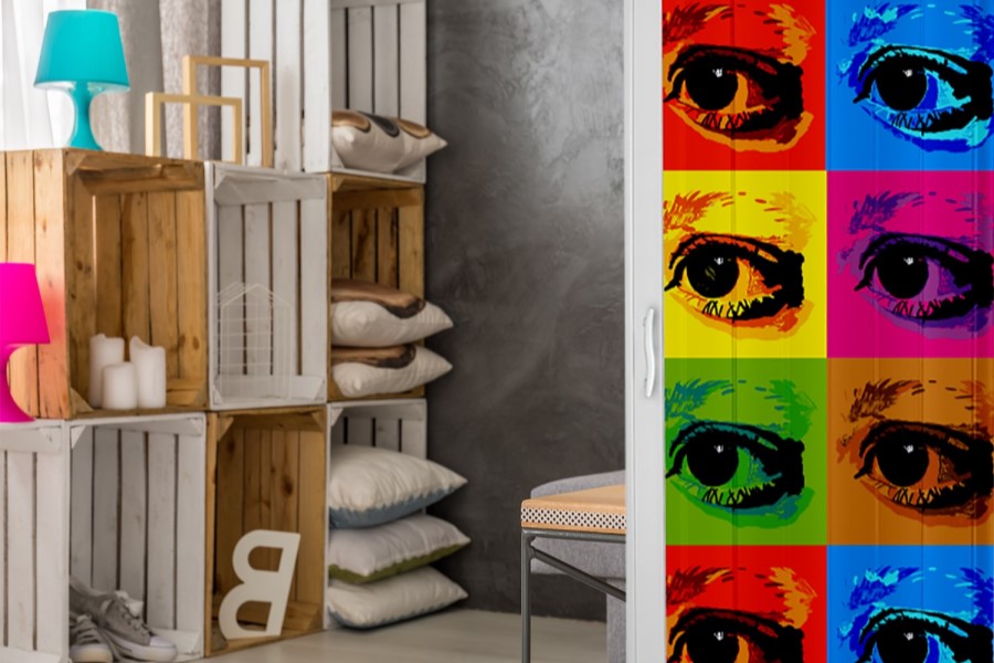 Standom shrnovací dveře plastové plné s potiskem