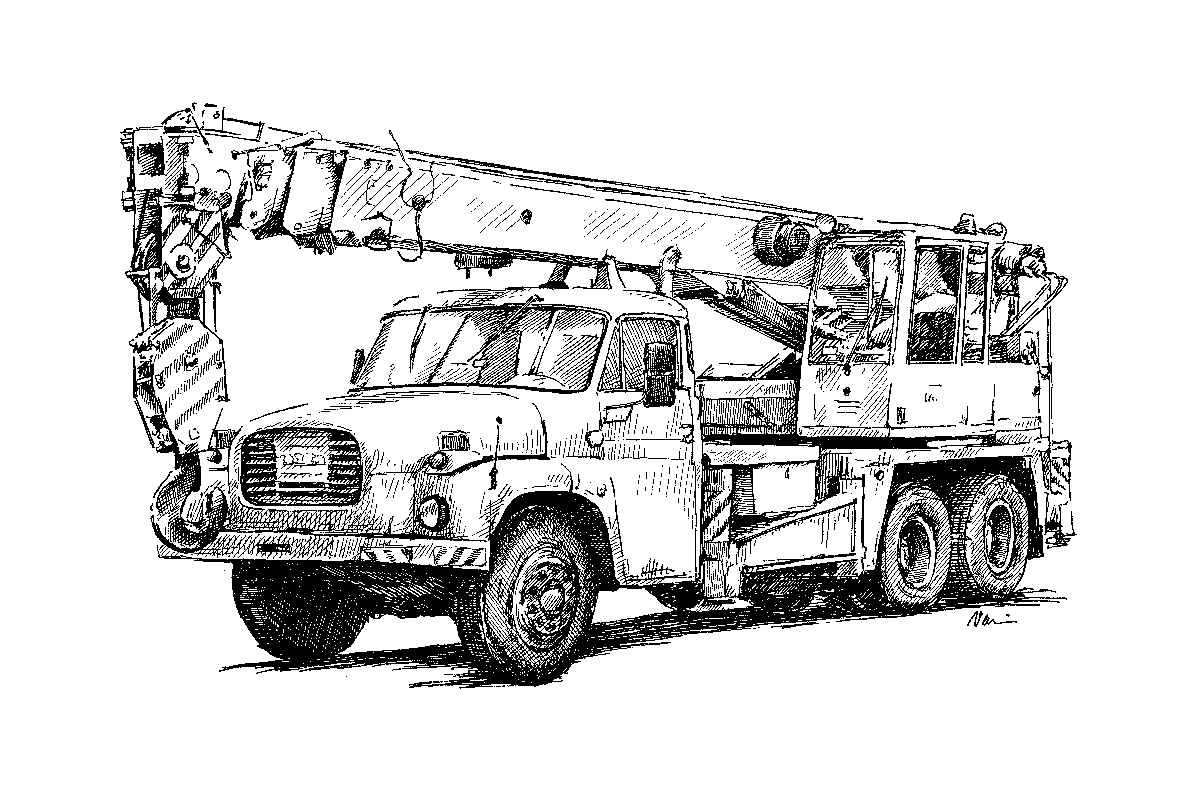 Spolehlivé jeřábnické práce TATRA T148 / 20 t