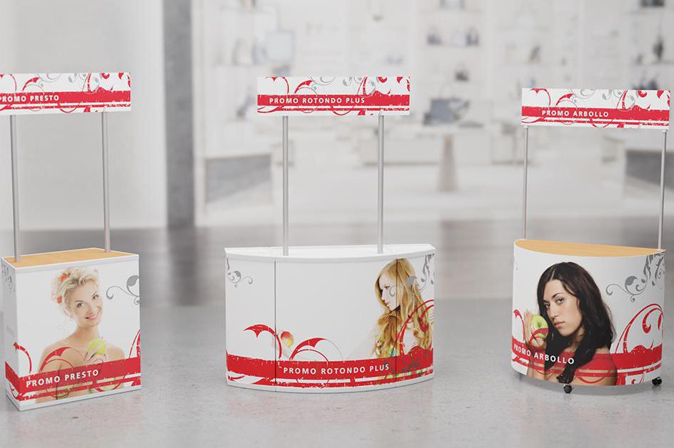 Přenosné prezentační stolky pro kontaktní kampaň!