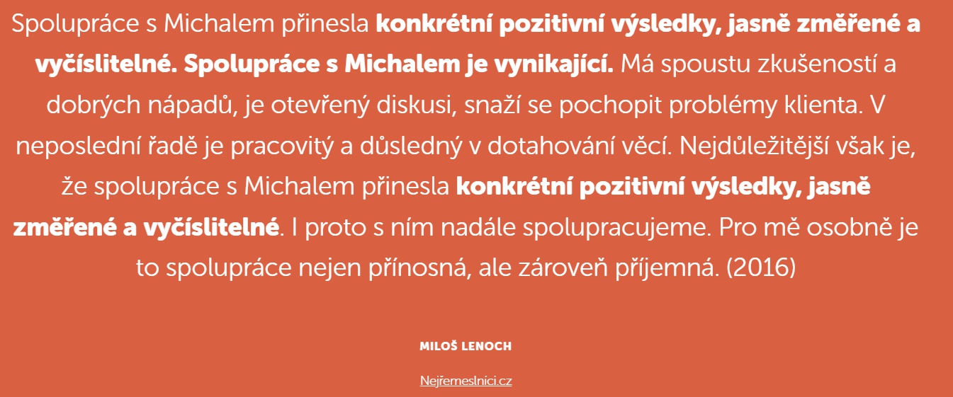 Michal Krutiš - marketingová strategie foto 3