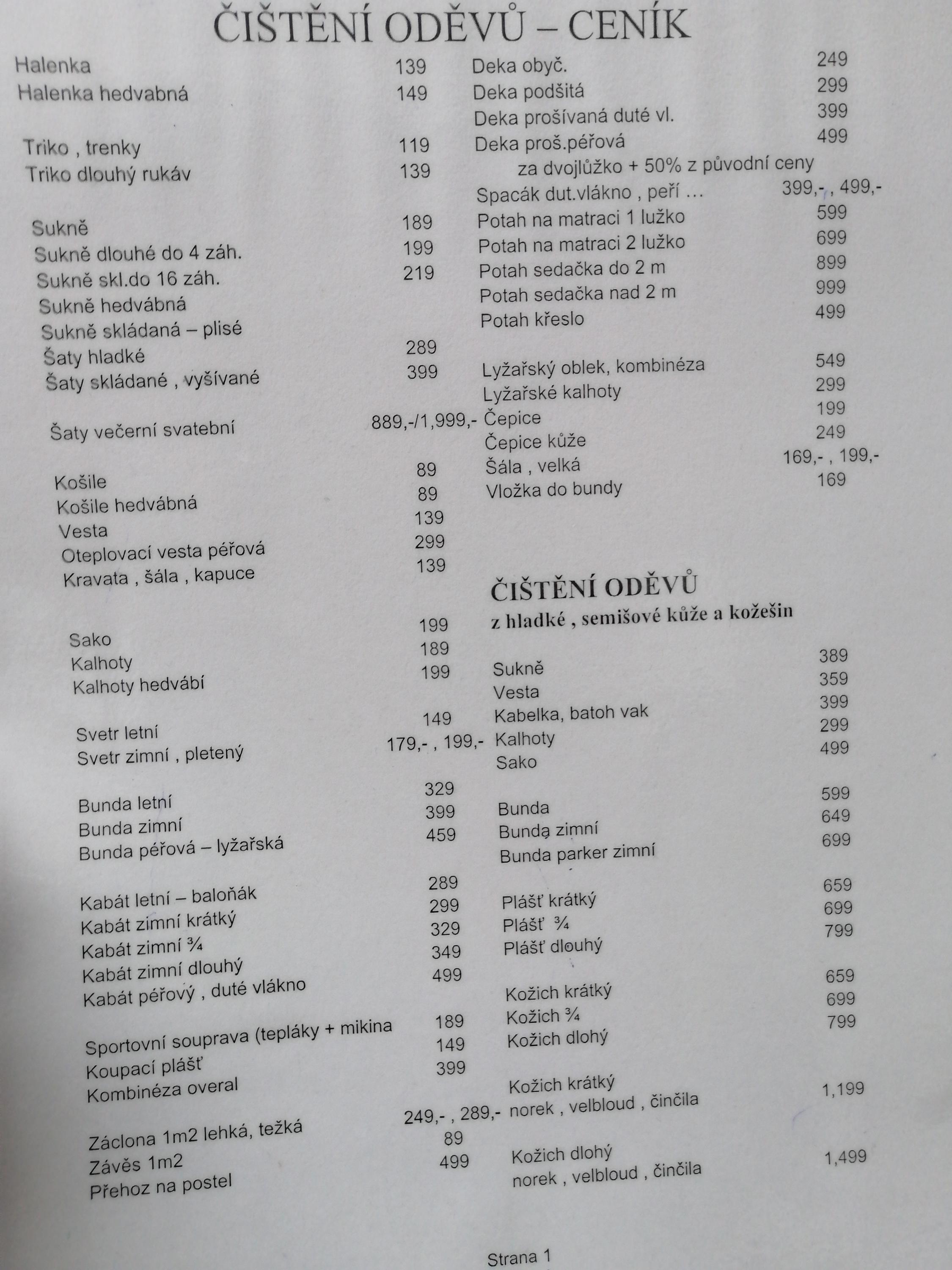 Krejčovství a prádelna Jaselská foto 4