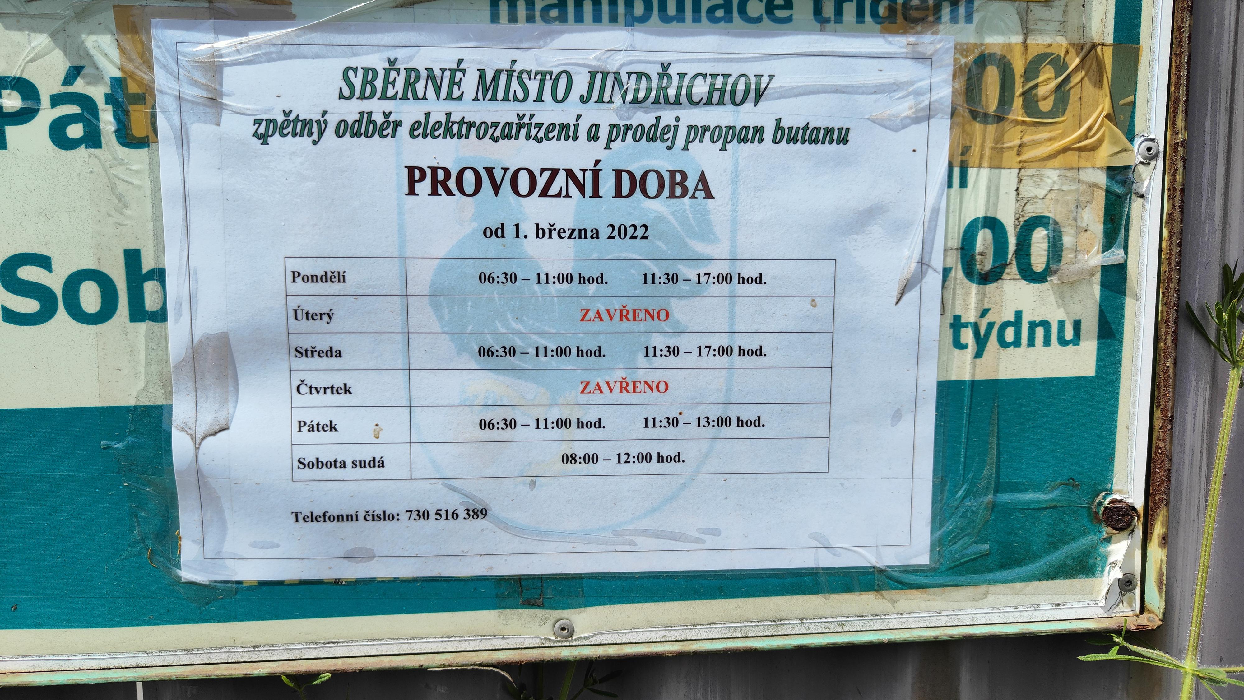 Obec Jindřichov - Sběrný dvůr foto 2