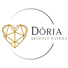 Logo obchodu Krystaly a svíčky Dória