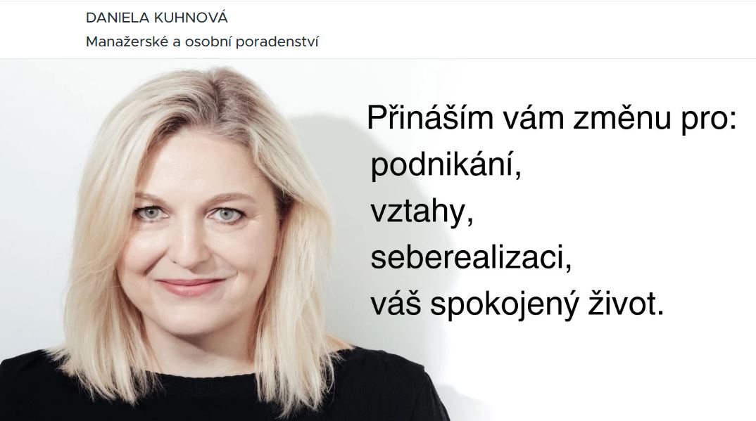 Daniela Kuhnová, Manažerské a osobní poradenství, koučink foto 4