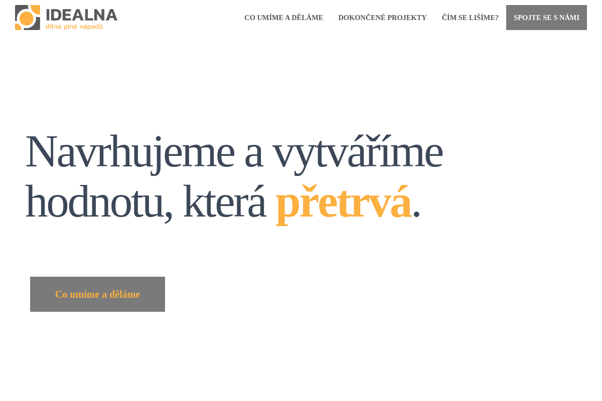 Idealna.cz - dílna plná nápadů
