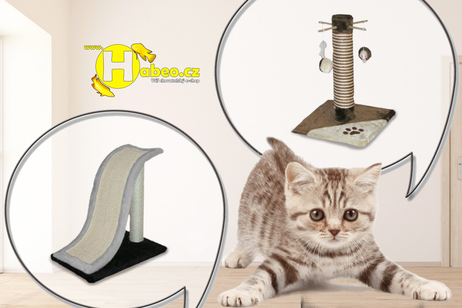 Velký výběr kočičích škrabadel na e-shopu Habeo.cz